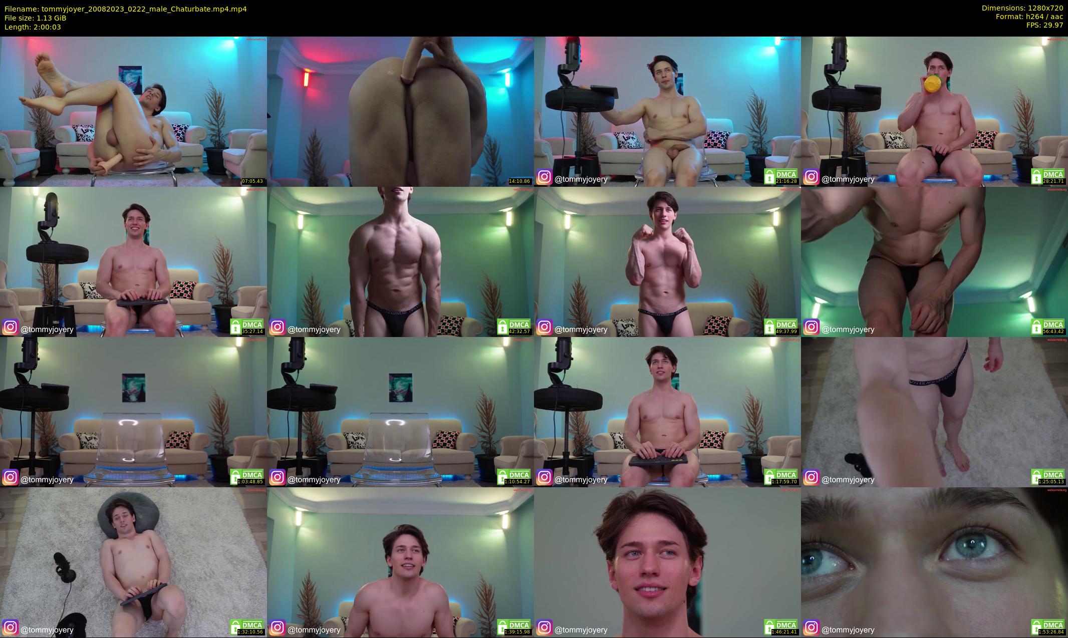 tommyjoyer — 121 minute Chaturbate male cam show recording, 720p, Aug 20, 2023