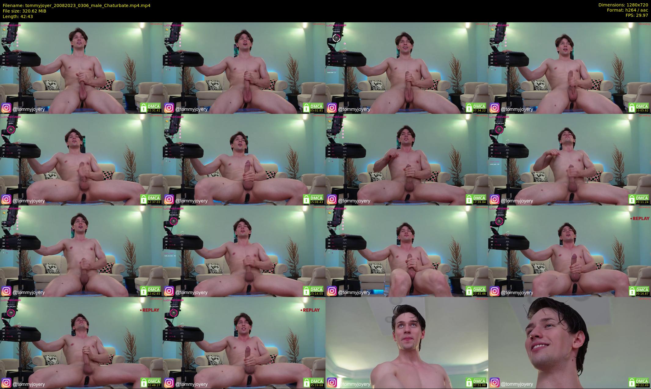 tommyjoyer — 43 minute Chaturbate male cam show recording, 720p, Aug 20, 2023