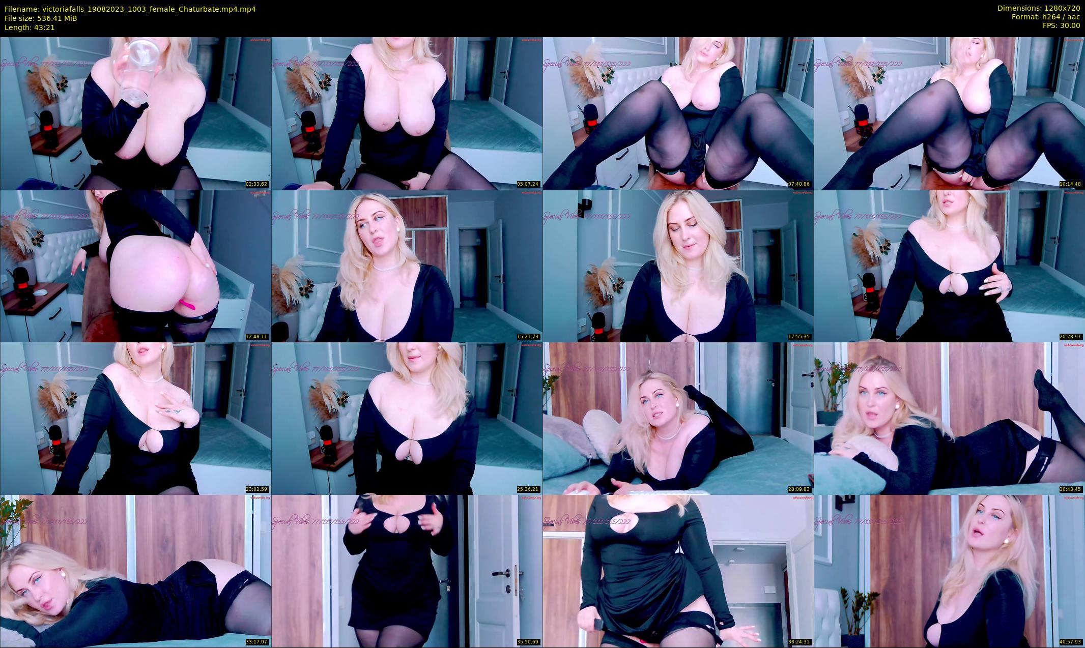 victoriafalls — 44 minute Chaturbate female cam show recording, 720p, Aug 19, 2023