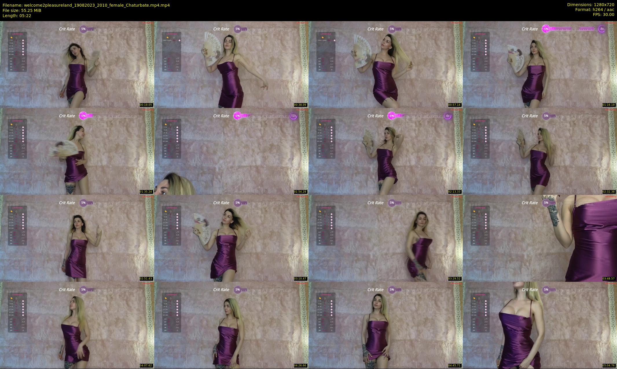 welcome2pleasureland — 6 minute Chaturbate female cam show recording, 720p, Aug 19, 2023