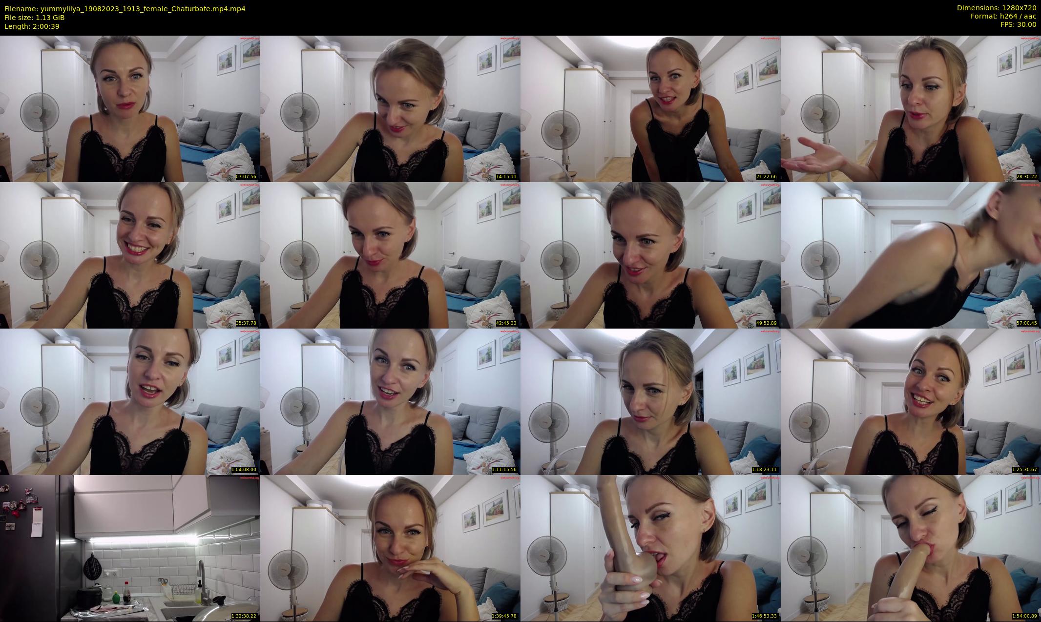 yummylilya — 121 minute Chaturbate female cam show recording, 720p, Aug 19, 2023