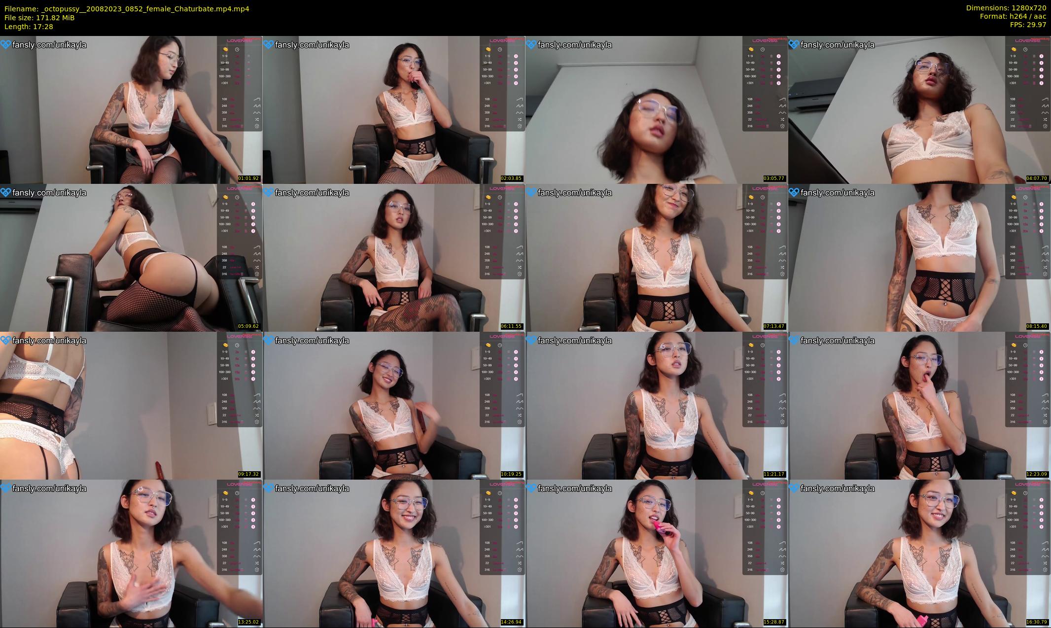 _octopussy_ — 18 minute Chaturbate female cam show recording, 720p, Aug 20, 2023