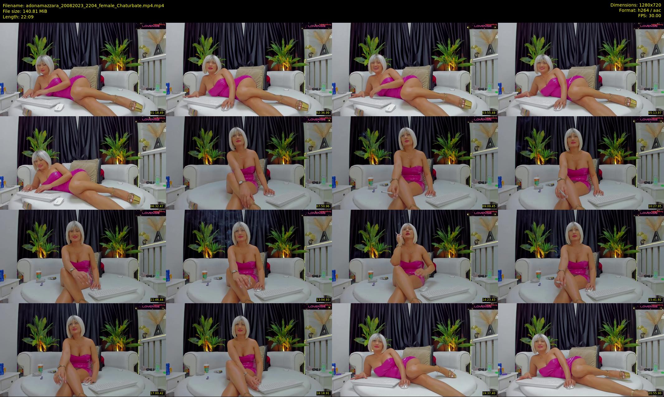 adonamazzara — 23 minute Chaturbate female cam show recording, 720p, Aug 20, 2023