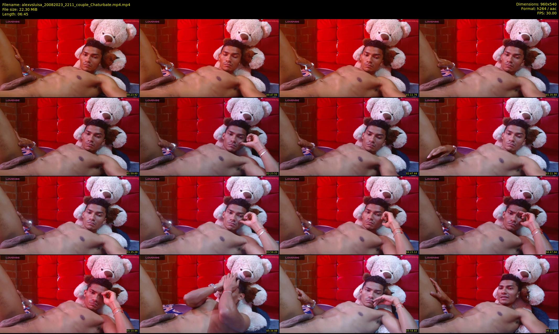 alexvsluisa — 7 minute Chaturbate couple cam show recording, 480p, Aug 20, 2023