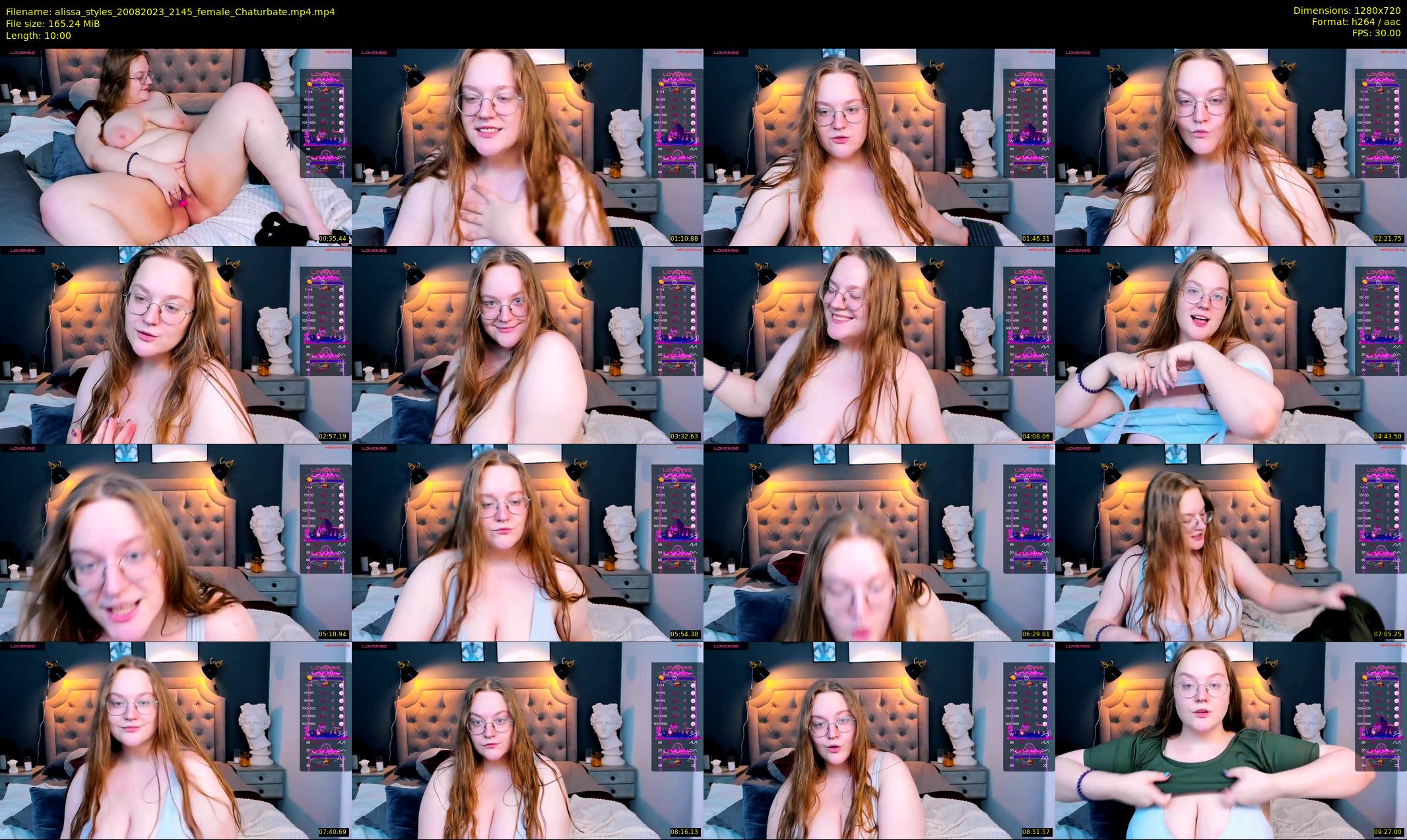 alissa_styles — 10 minute Chaturbate female cam show recording, 720p, Aug 20, 2023