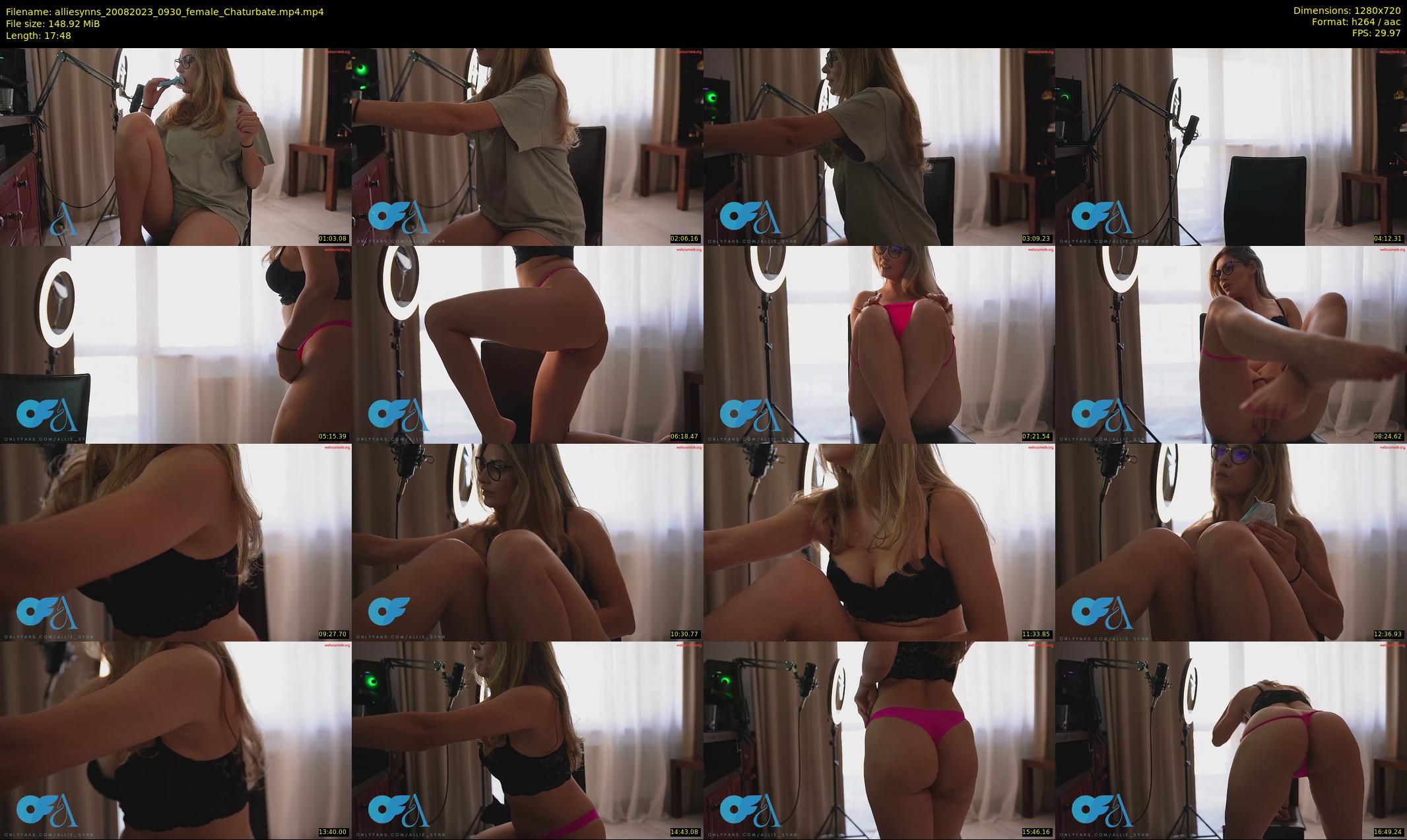 alliesynns — 18 minute Chaturbate female cam show recording, 720p, Aug 20, 2023