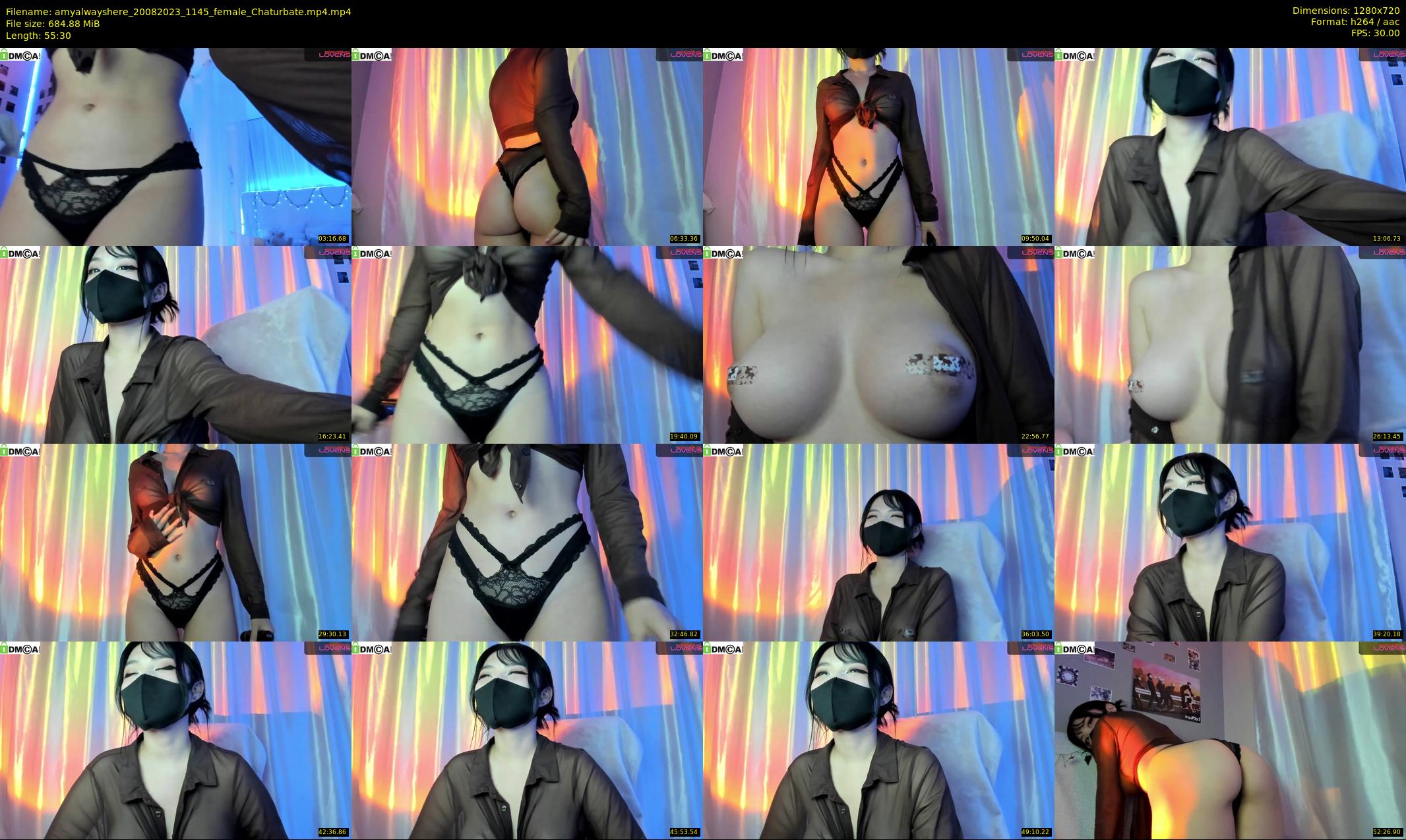 amyalwayshere — 56 minute Chaturbate female cam show recording, 720p, Aug 20, 2023