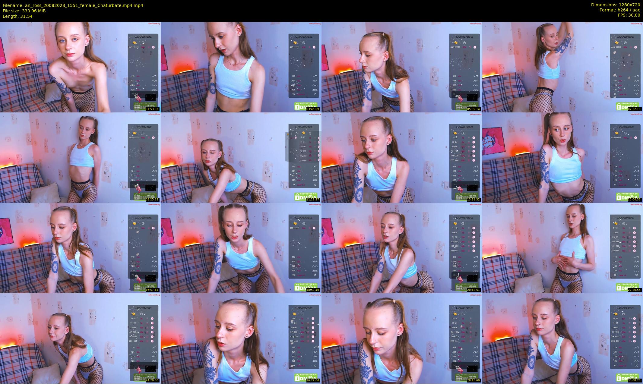 an_ross — 32 minute Chaturbate female cam show recording, 720p, Aug 20, 2023