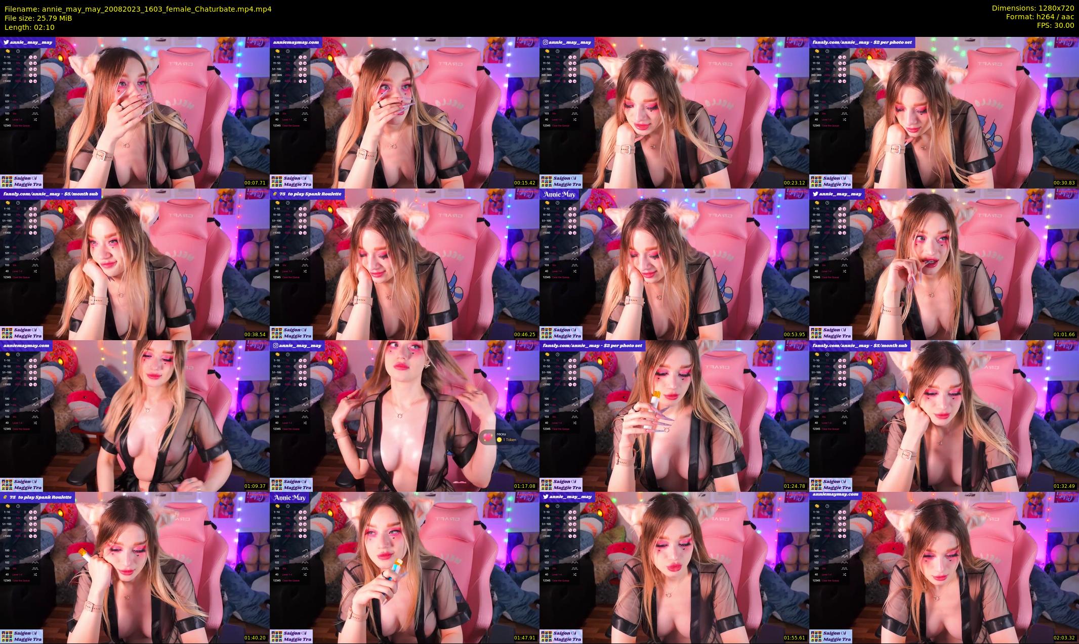 annie_may_may — 3 minute Chaturbate female cam show recording, 720p, Aug 20, 2023