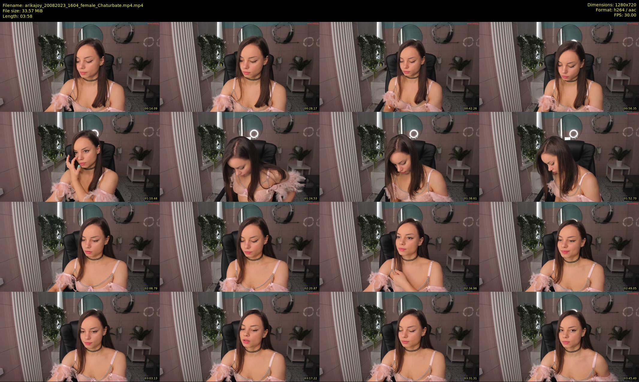 arikajoy — 4 minute Chaturbate female cam show recording, 720p, Aug 20, 2023
