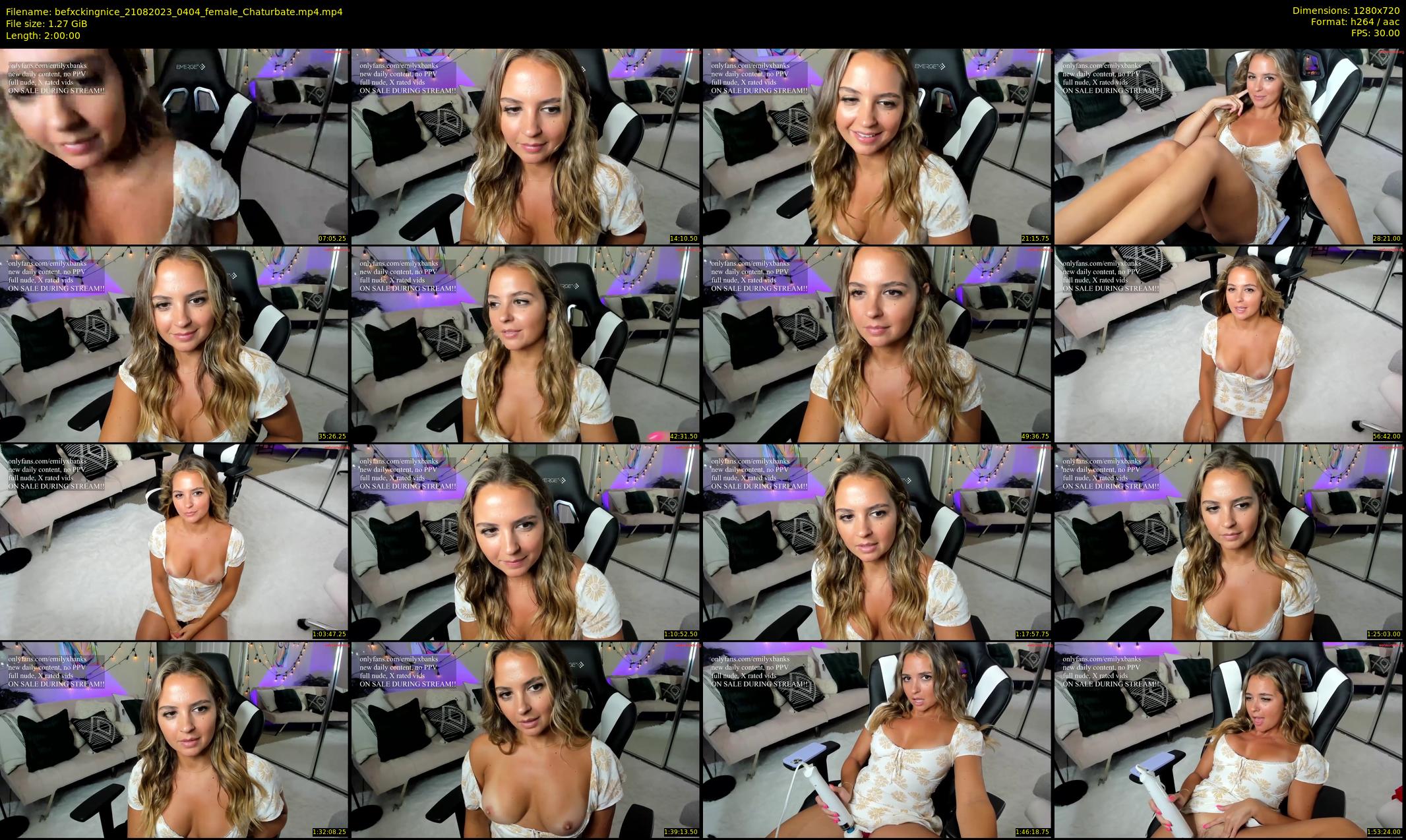 befxckingnice — 120 minute Chaturbate female cam show recording, 720p, Aug 21, 2023