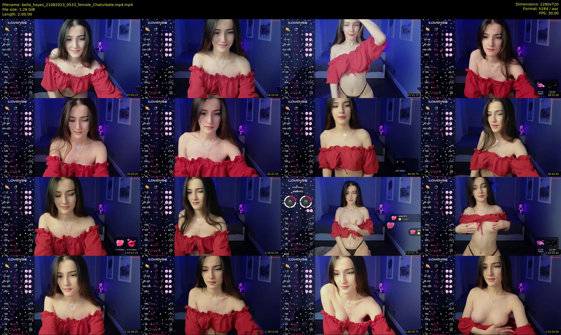 bella_hayes — 120 minute Chaturbate female cam show recording, 720p, Aug 21, 2023