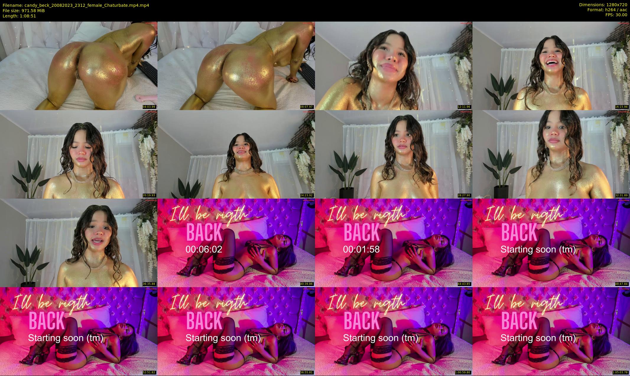 candy_beck — 69 minute Chaturbate female cam show recording, 720p, Aug 20, 2023