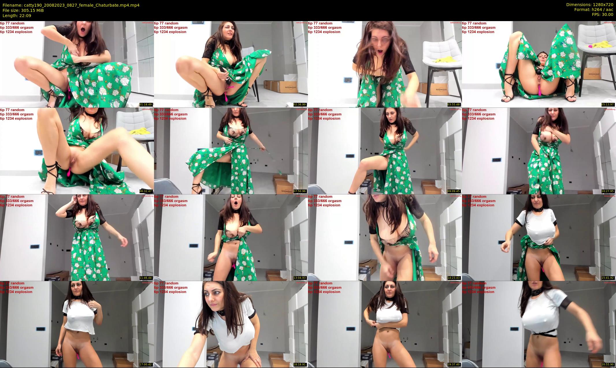 catty190 — 23 minute Chaturbate female cam show recording, 720p, Aug 20, 2023