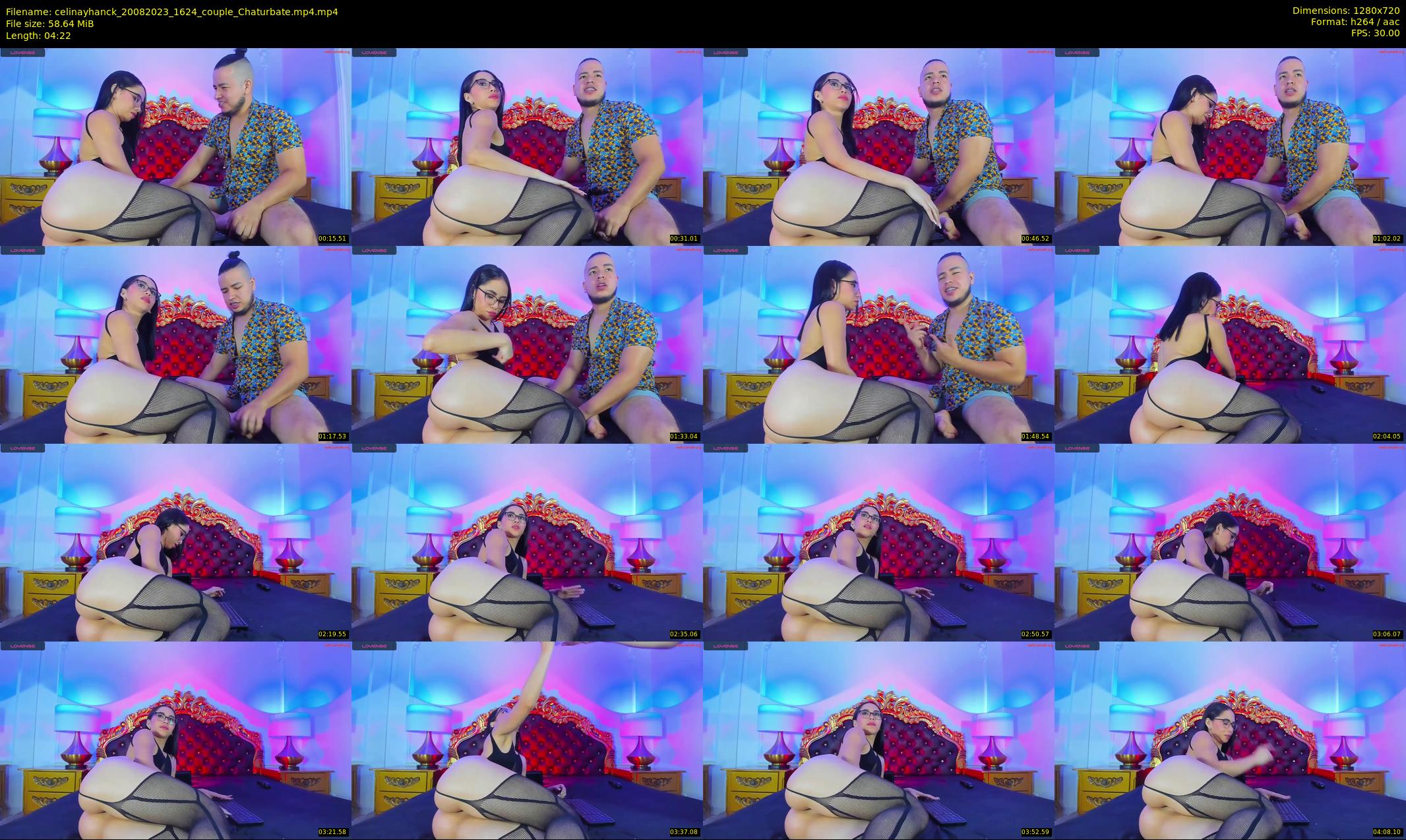 celinayhanck — 5 minute Chaturbate couple cam show recording, 720p, Aug 20, 2023