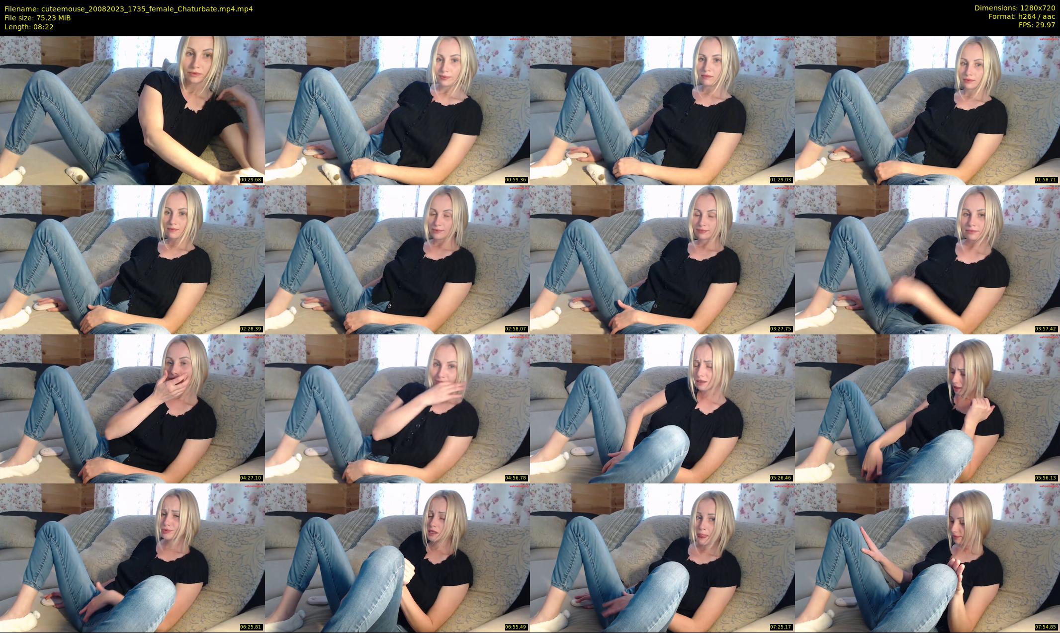 cuteemouse — 9 minute Chaturbate female cam show recording, 720p, Aug 20, 2023