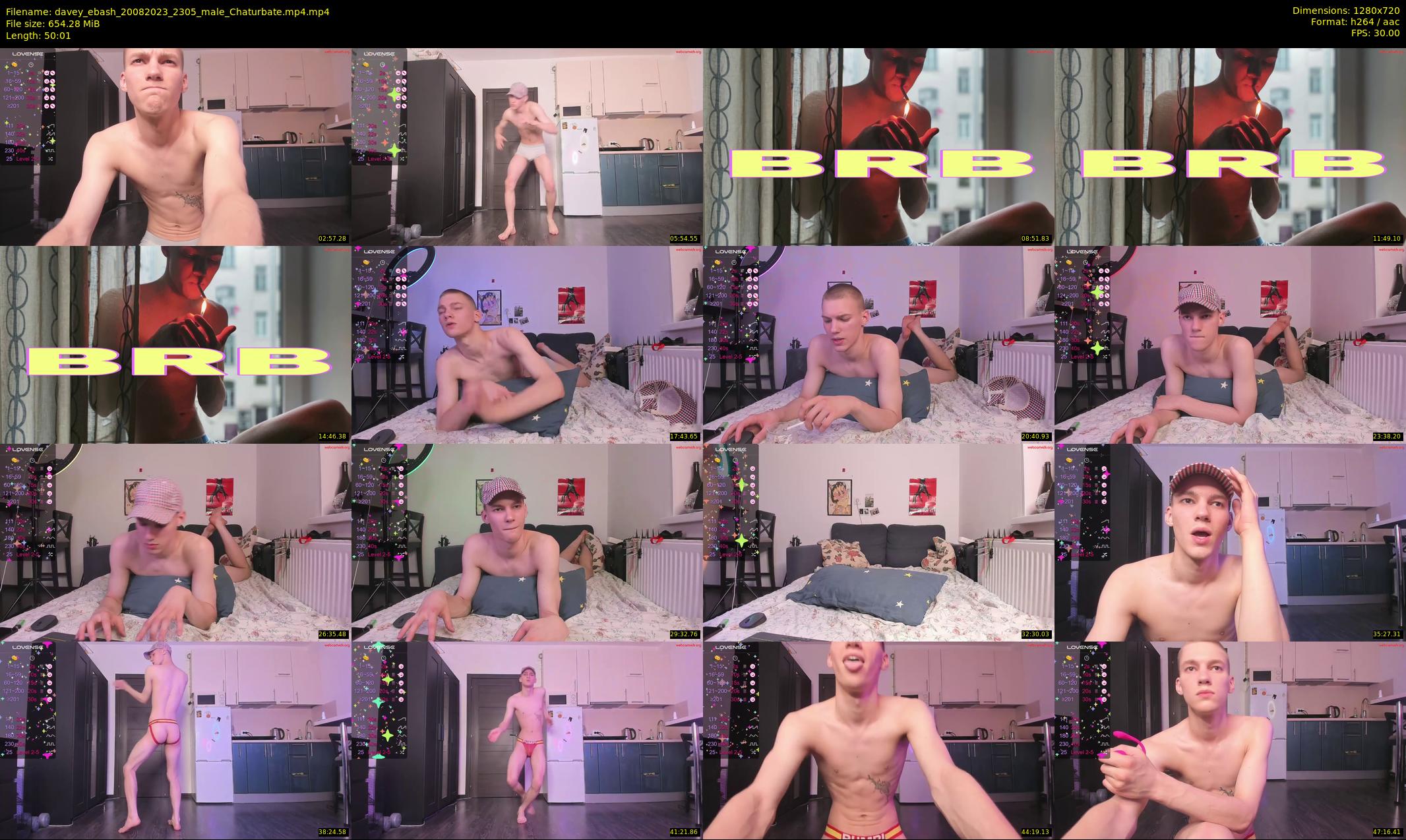 davey_ebash — 51 minute Chaturbate male cam show recording, 720p, Aug 20, 2023