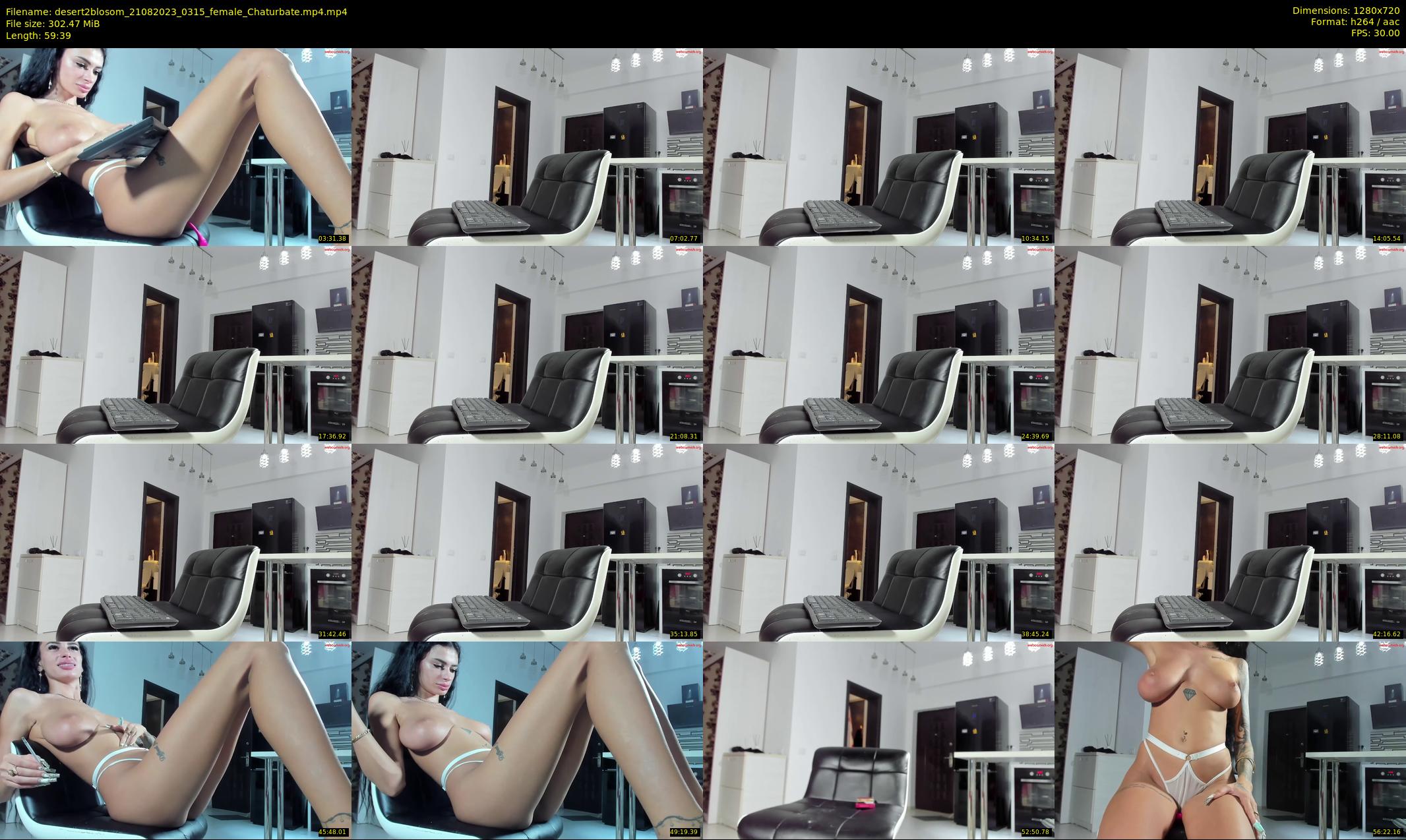 desert2blosom — 60 minute Chaturbate female cam show recording, 720p, Aug 21, 2023