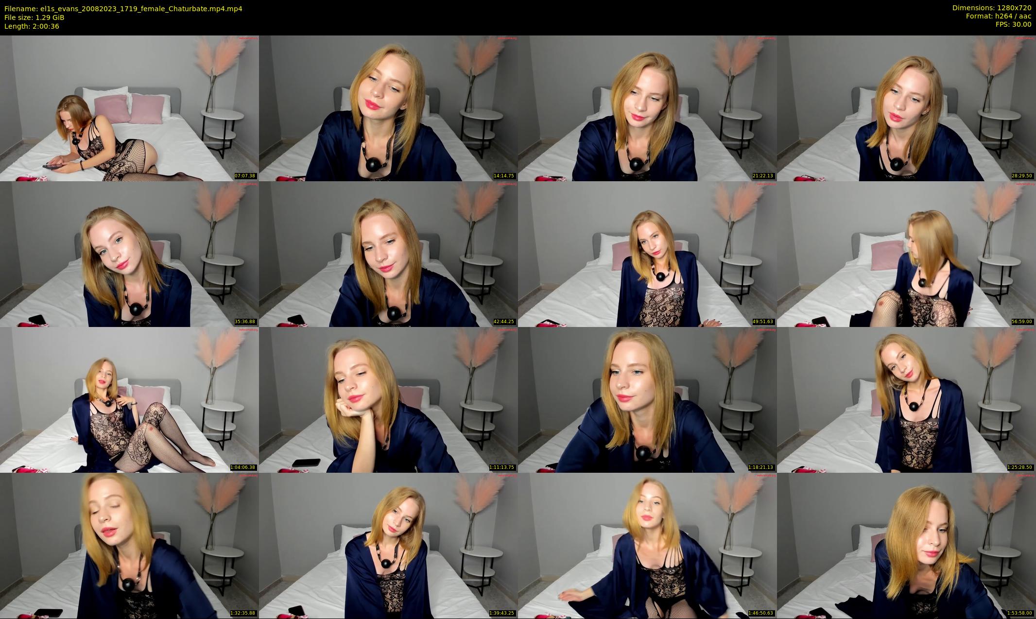 el1s_evans — 121 minute Chaturbate female cam show recording, 720p, Aug 20, 2023