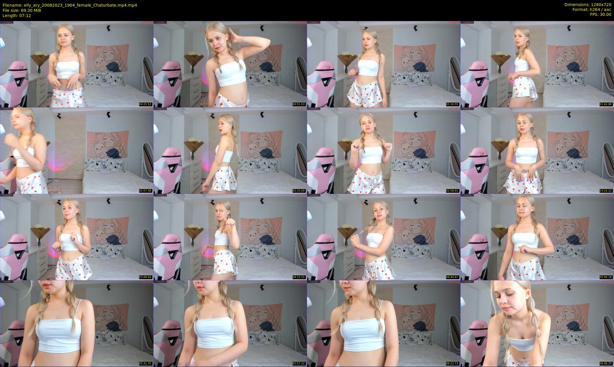 elly_ary — 8 minute Chaturbate female cam show recording, 720p, Aug 20, 2023