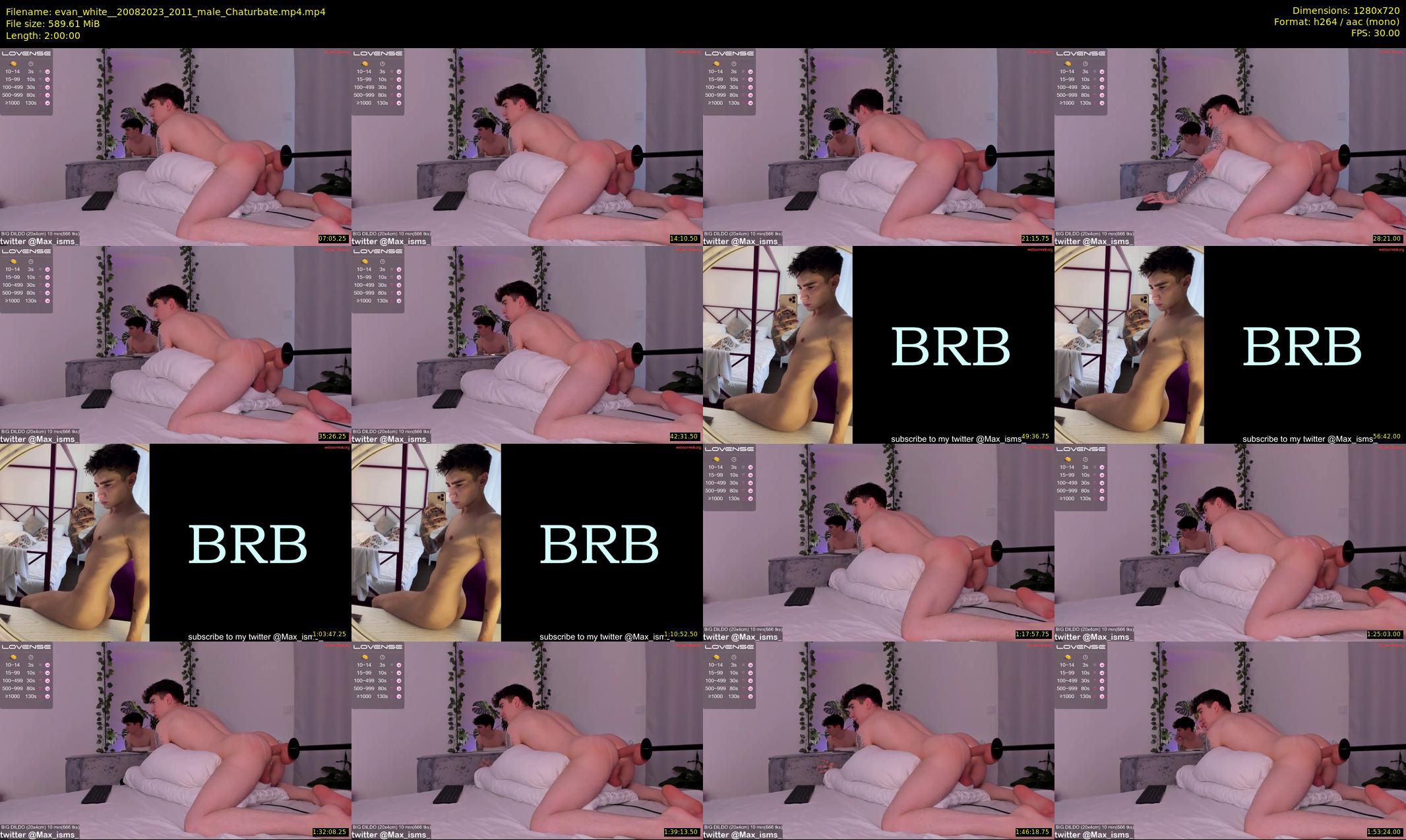 evan_white_ — 120 minute Chaturbate male cam show recording, 720p, Aug 20, 2023