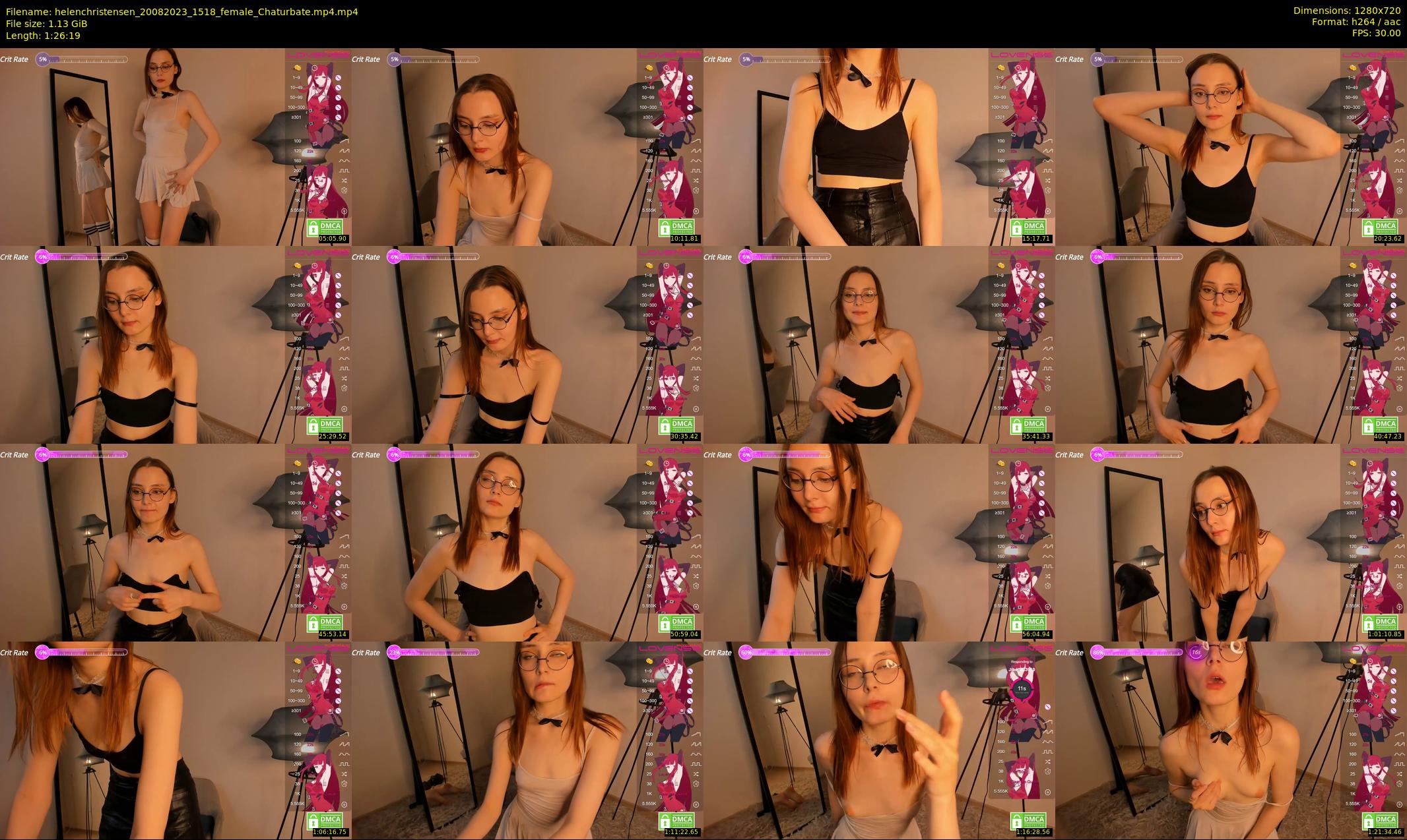 helenchristensen — 87 minute Chaturbate female cam show recording, 720p, Aug 20, 2023