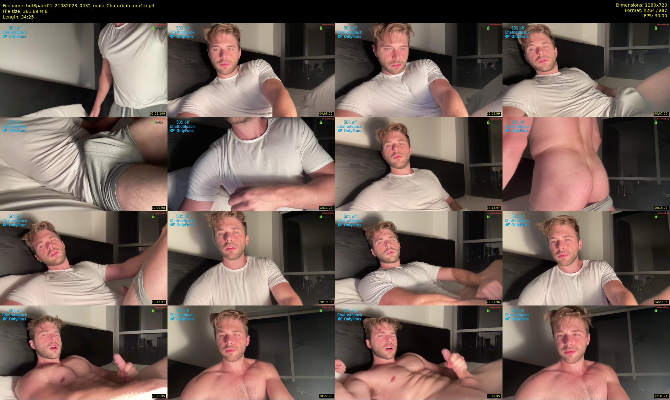hot8pack01 — 35 minute Chaturbate male cam show recording, 720p, Aug 21, 2023