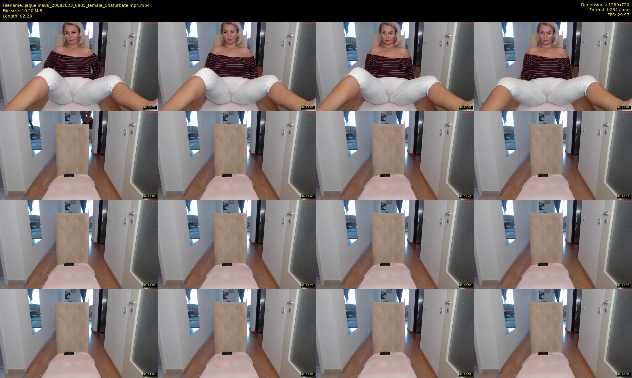 jaqueline88 — 3 minute Chaturbate female cam show recording, 720p, Aug 20, 2023