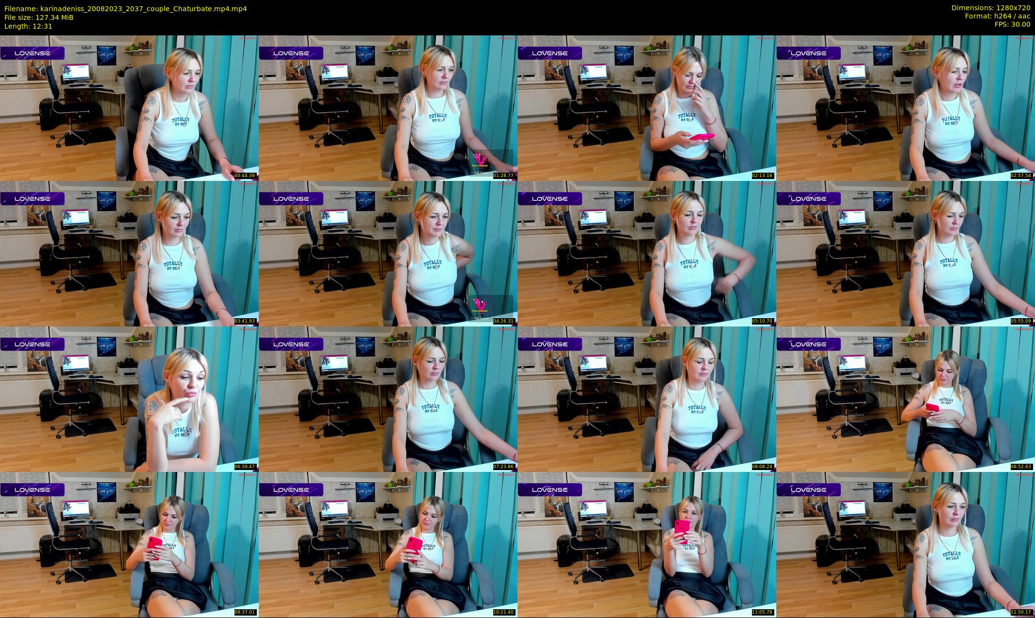 karinadeniss — 13 minute Chaturbate couple cam show recording, 720p, Aug 20, 2023