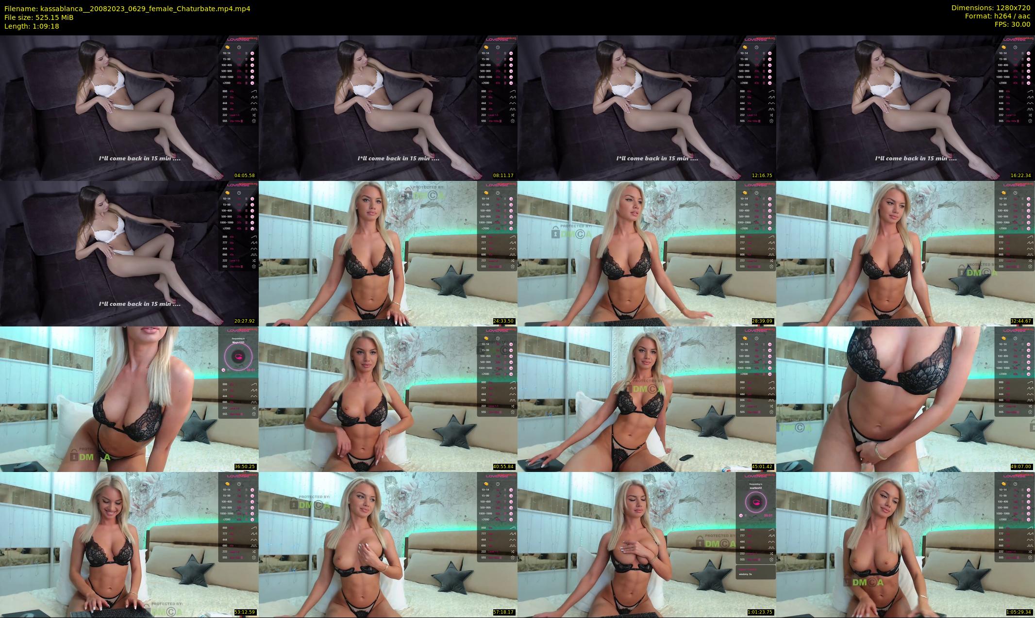 kassablanca_ — 70 minute Chaturbate female cam show recording, 720p, Aug 20, 2023