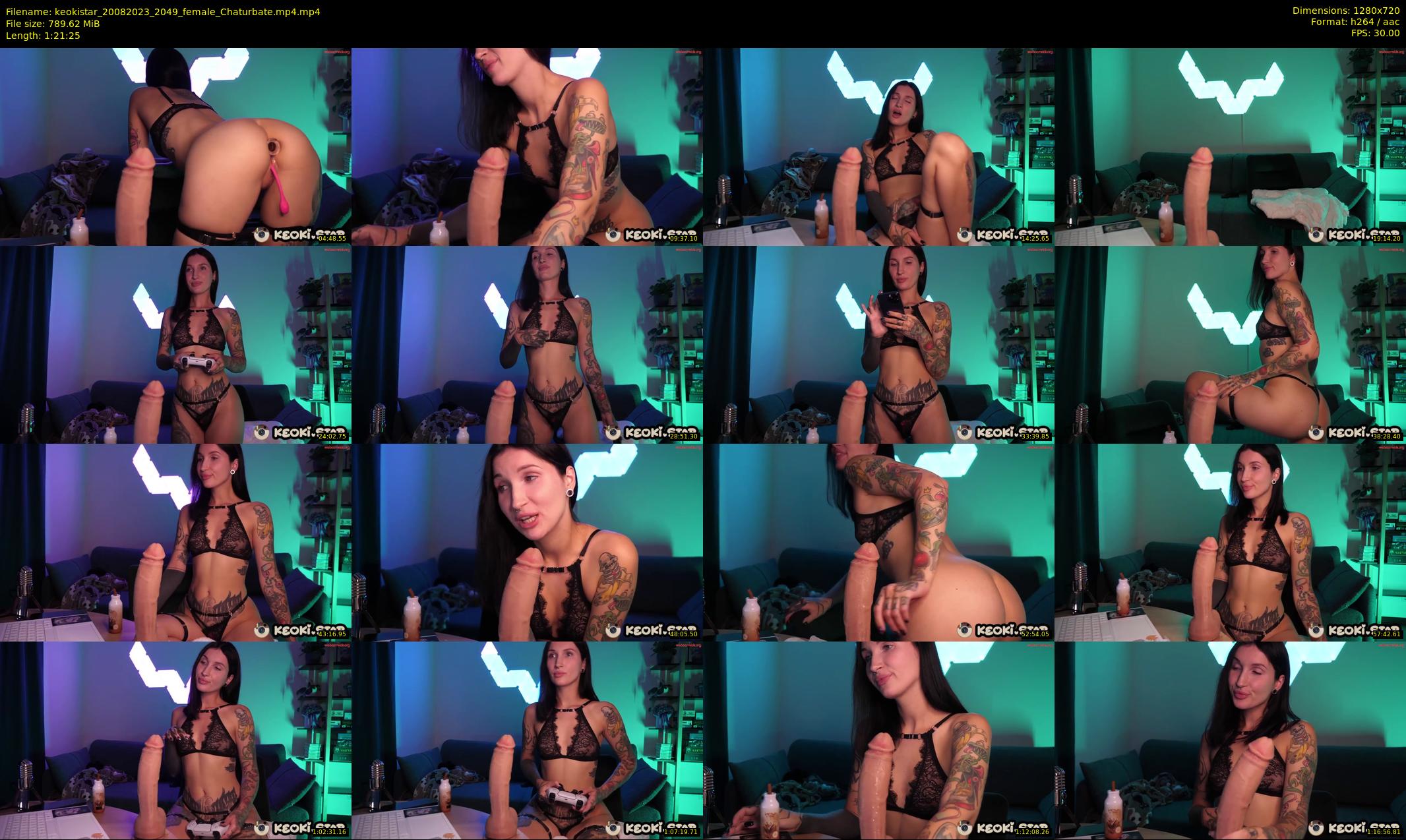 keokistar — 82 minute Chaturbate female cam show recording, 720p, Aug 20, 2023