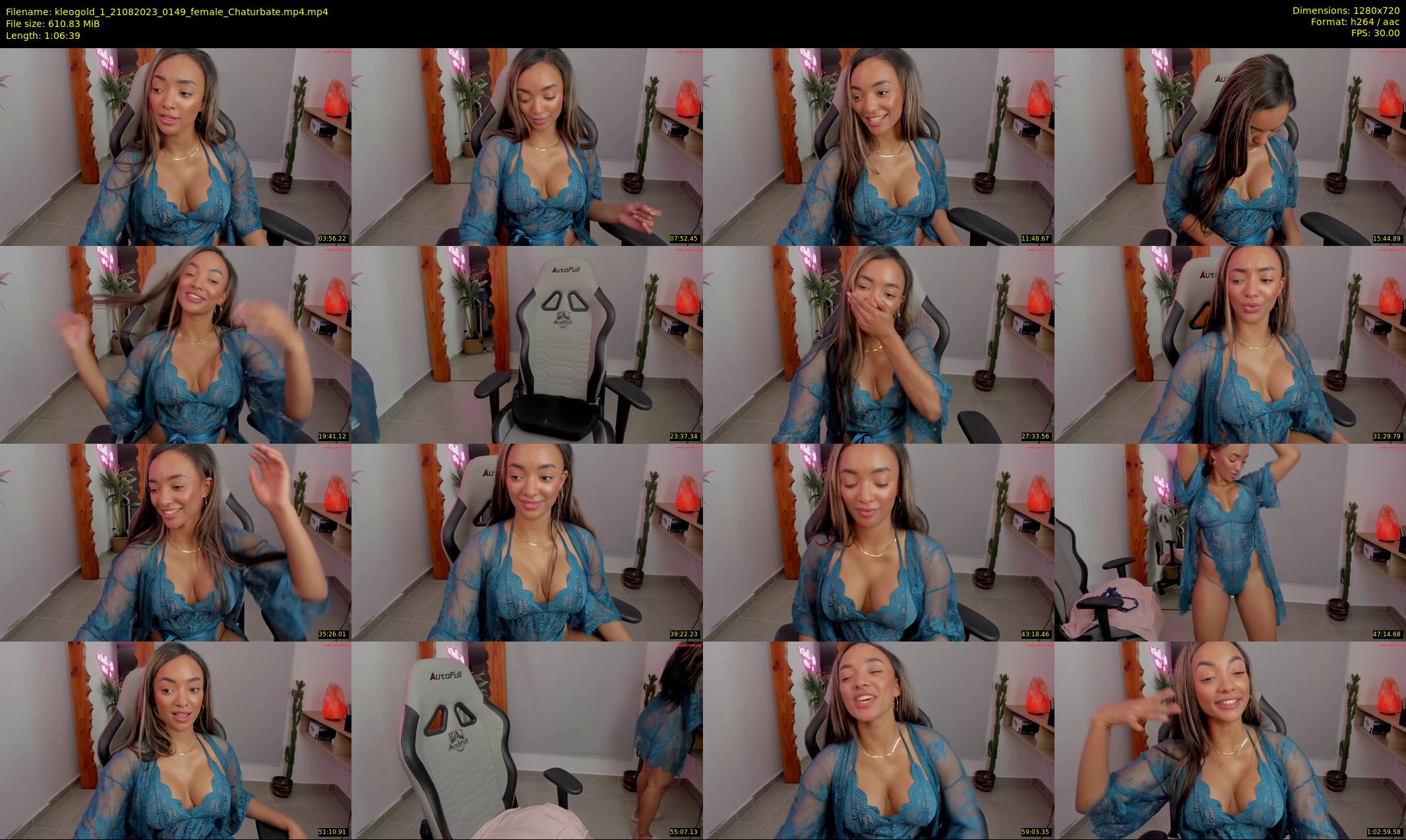 kleogold_1 — 67 minute Chaturbate female cam show recording, 720p, Aug 21, 2023