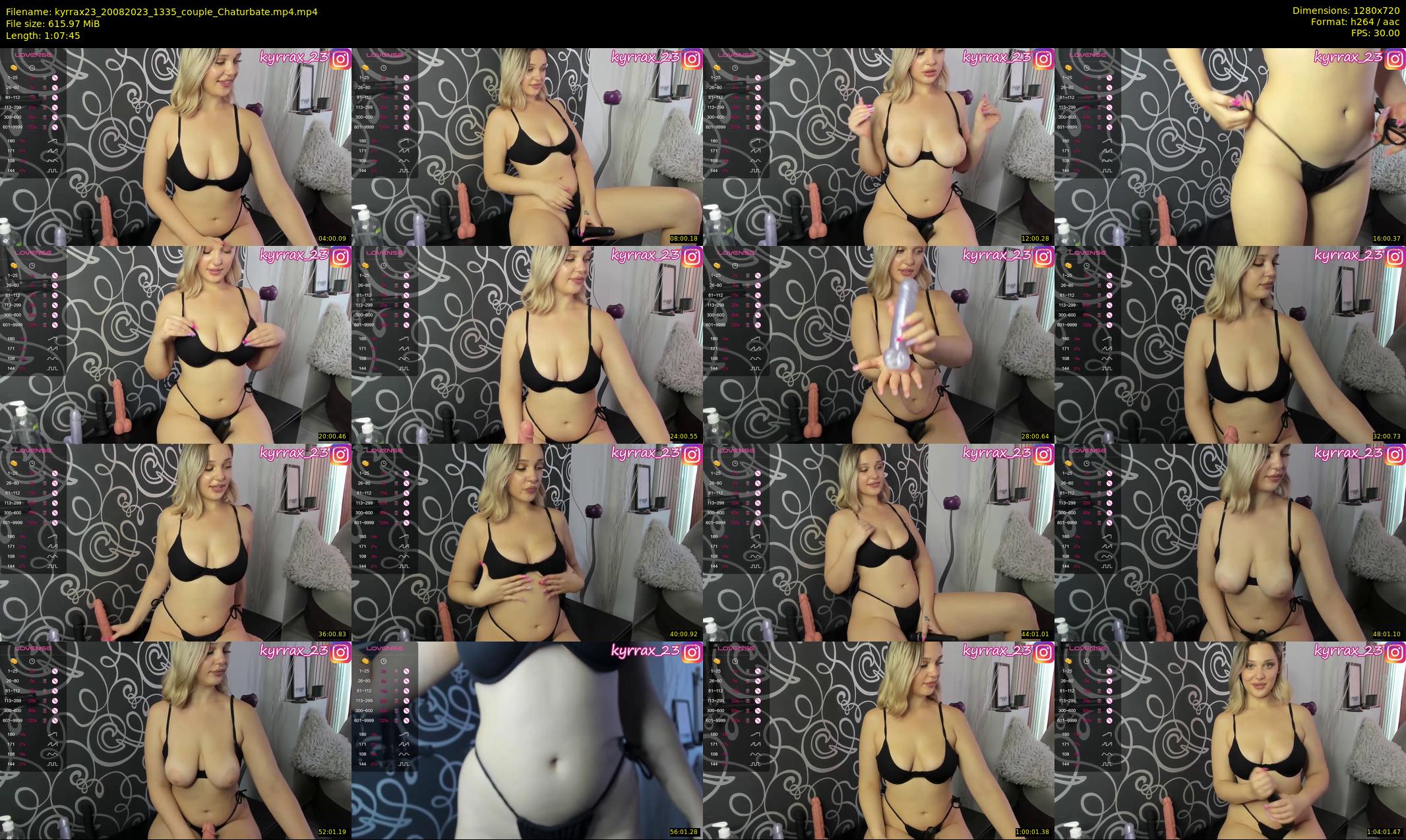 kyrrax23 — 68 minute Chaturbate couple cam show recording, 720p, Aug 20, 2023