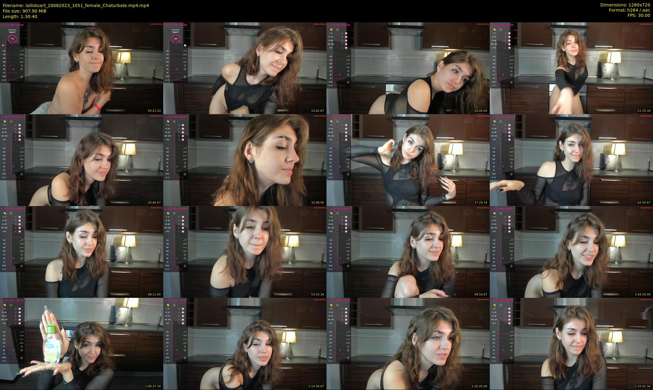 lallistuart — 91 minute Chaturbate female cam show recording, 720p, Aug 20, 2023