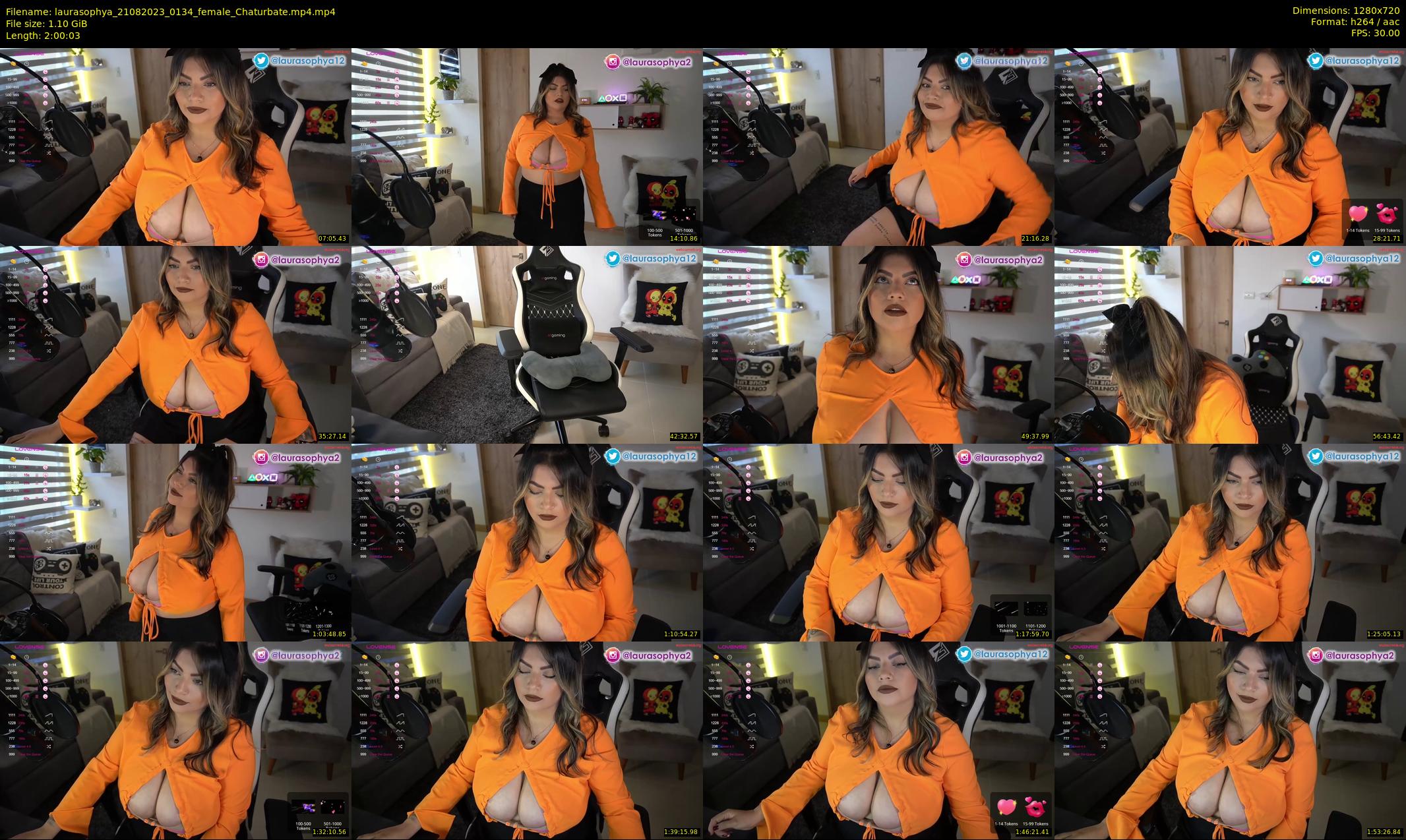 laurasophya — 121 minute Chaturbate female cam show recording, 720p, Aug 21, 2023