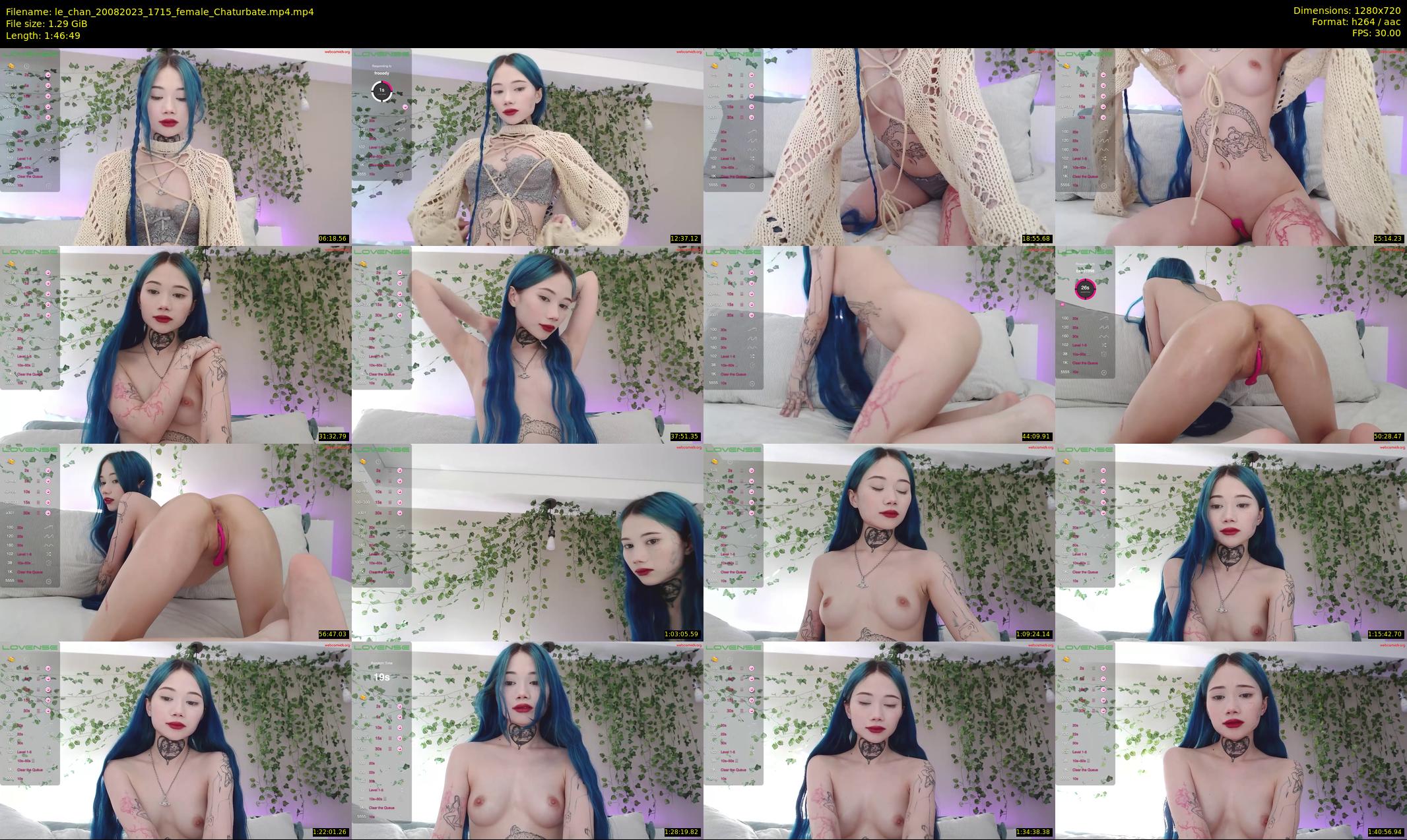 le_chan — 107 minute Chaturbate female cam show recording, 720p, Aug 20, 2023