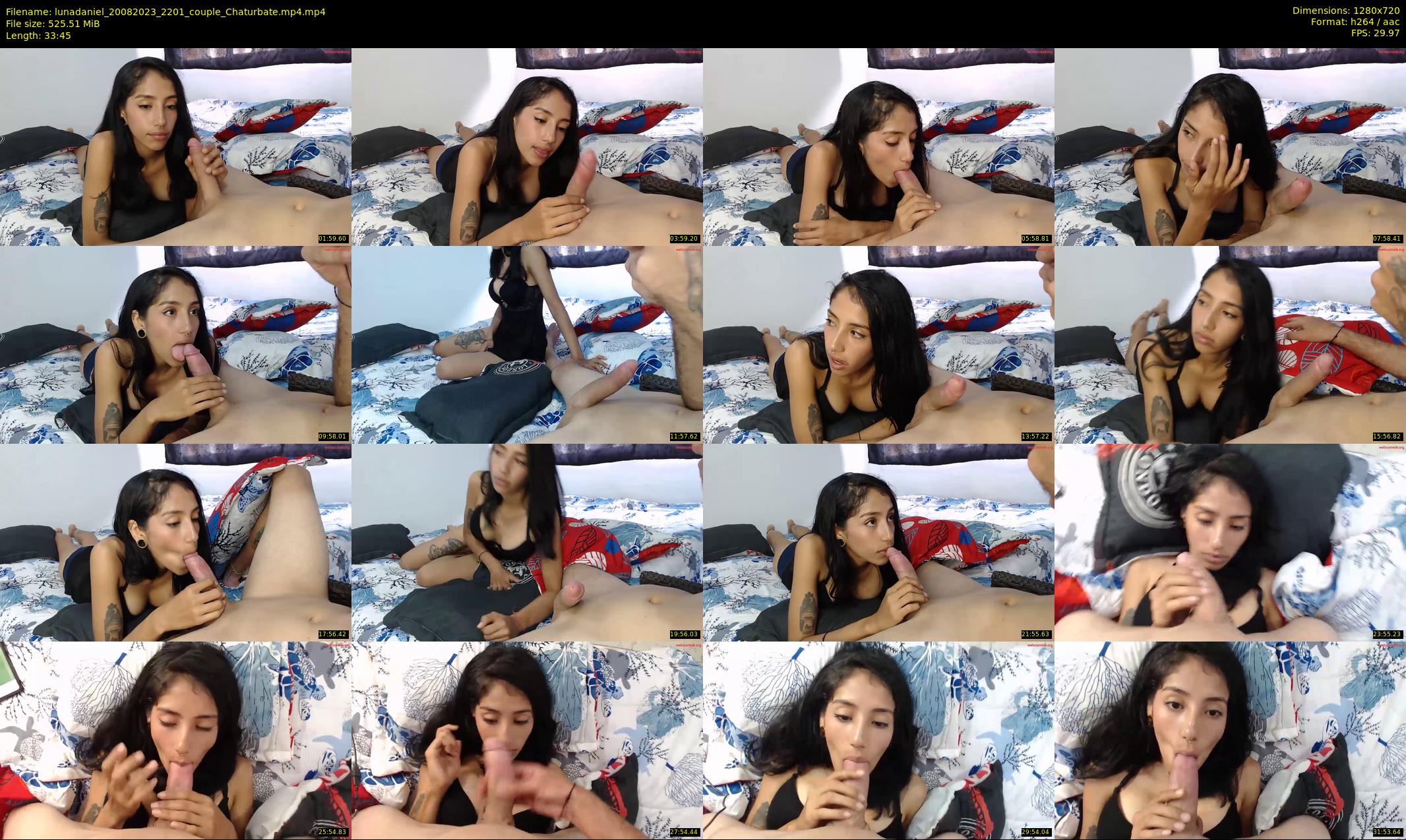 lunadaniel — 34 minute Chaturbate couple cam show recording, 720p, Aug 20, 2023