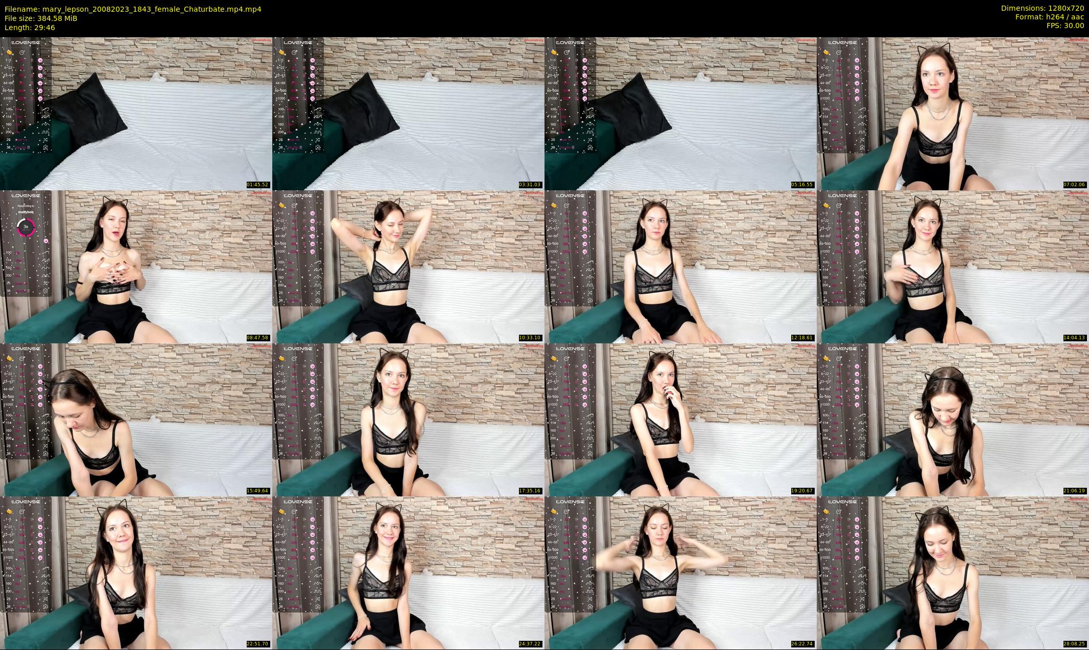 mary_lepson — 30 minute Chaturbate female cam show recording, 720p, Aug 20, 2023