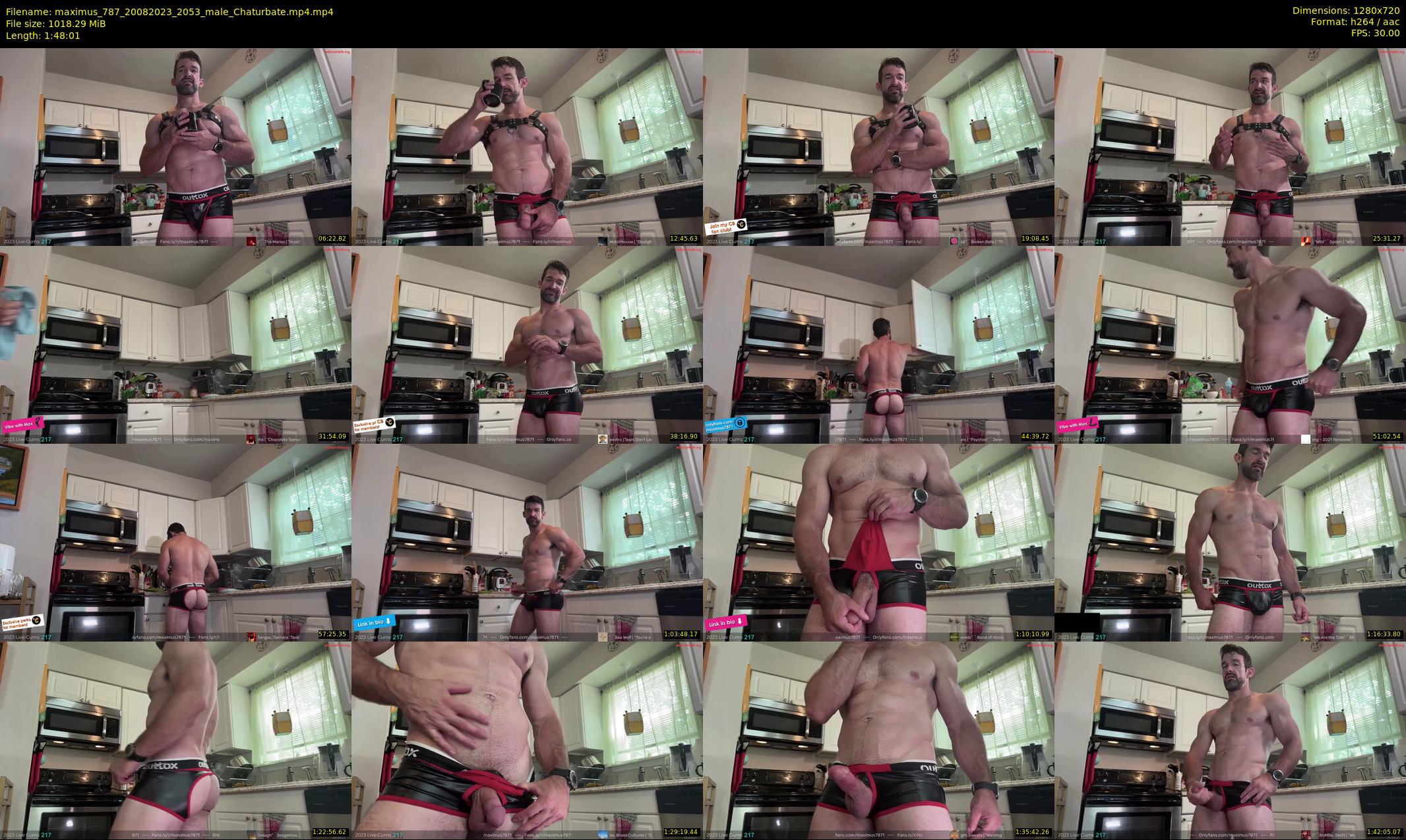 maximus_787 — 109 minute Chaturbate male cam show recording, 720p, Aug 20, 2023