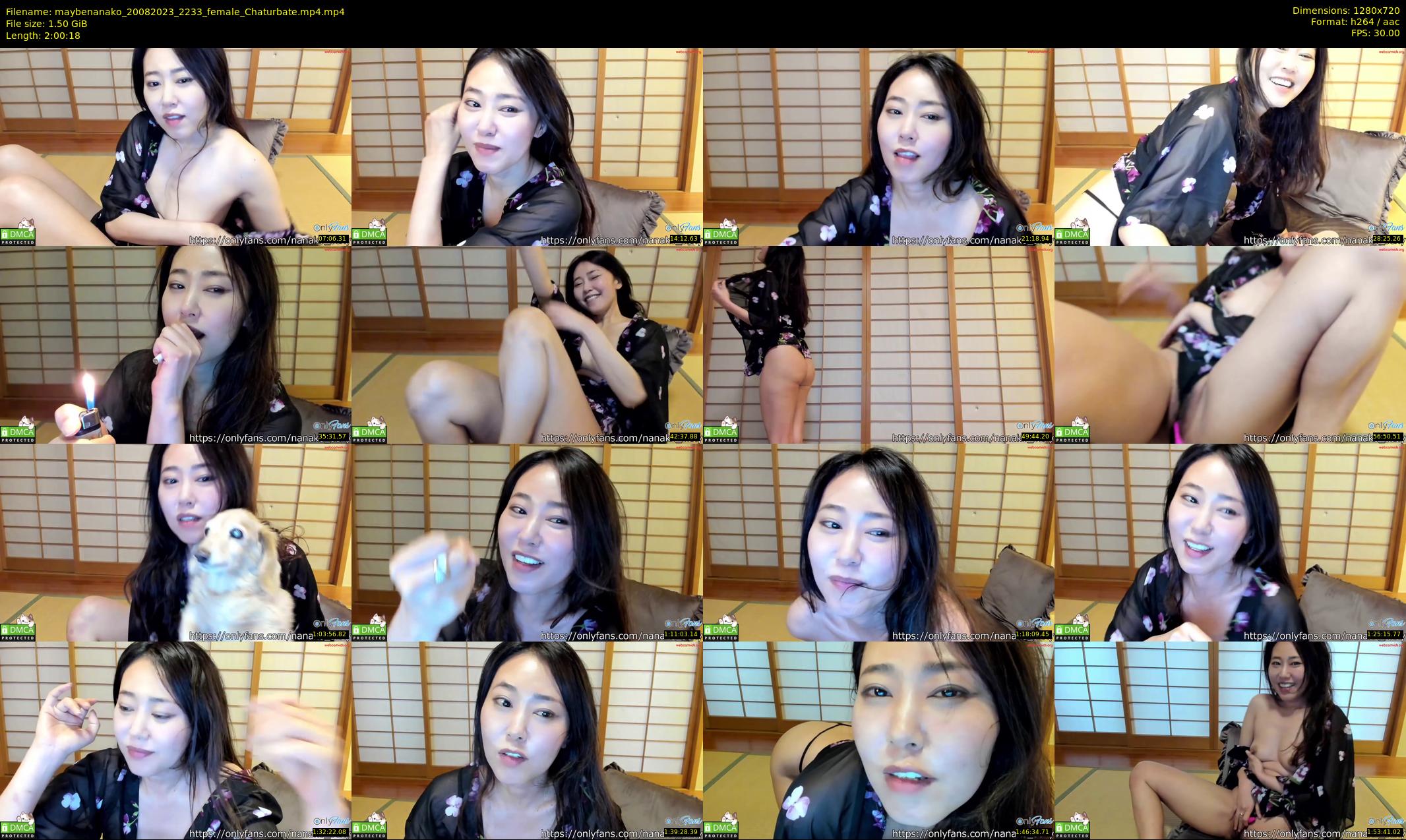 maybenanako — 121 minute Chaturbate female cam show recording, 720p, Aug 20, 2023