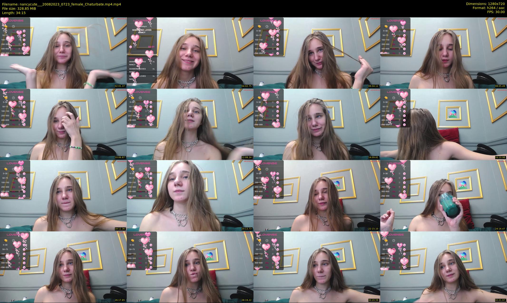 nancycute__ — 35 minute Chaturbate female cam show recording, 720p, Aug 20, 2023