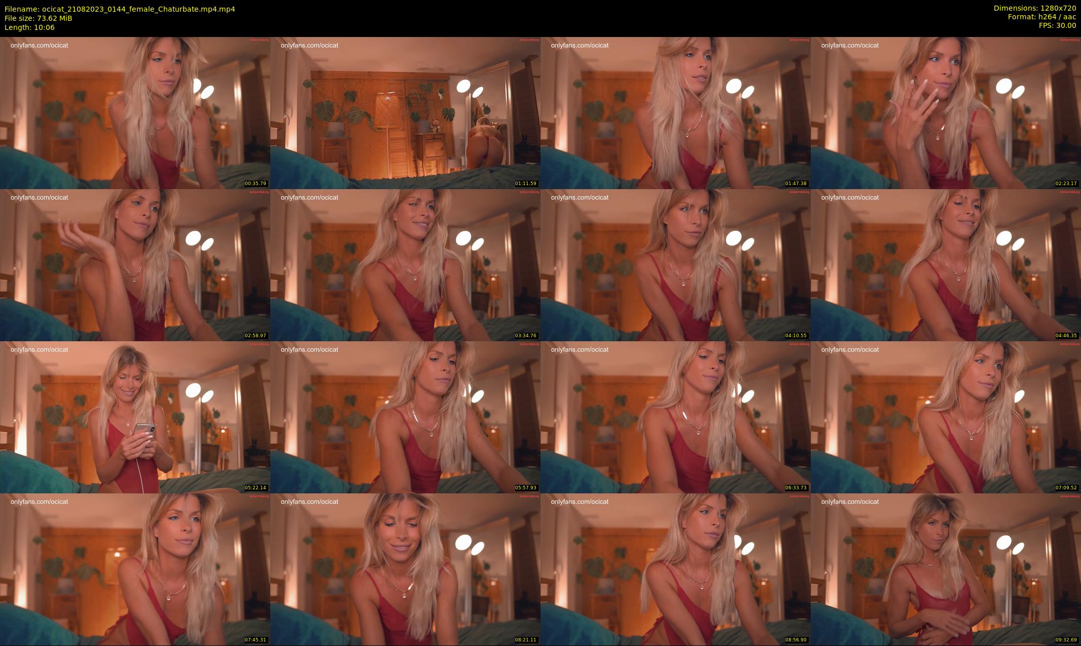 ocicat — 11 minute Chaturbate female cam show recording, 720p, Aug 21, 2023
