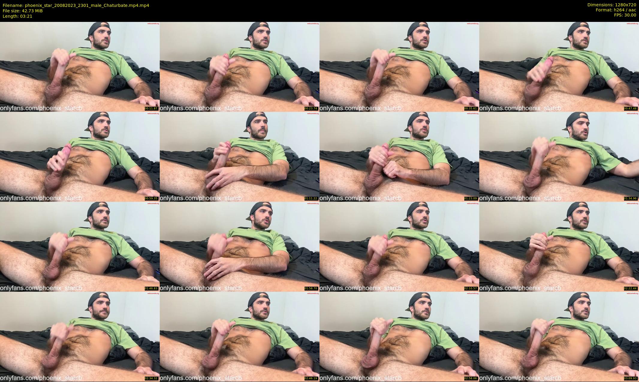 phoenix_star — 4 minute Chaturbate male cam show recording, 720p, Aug 20, 2023