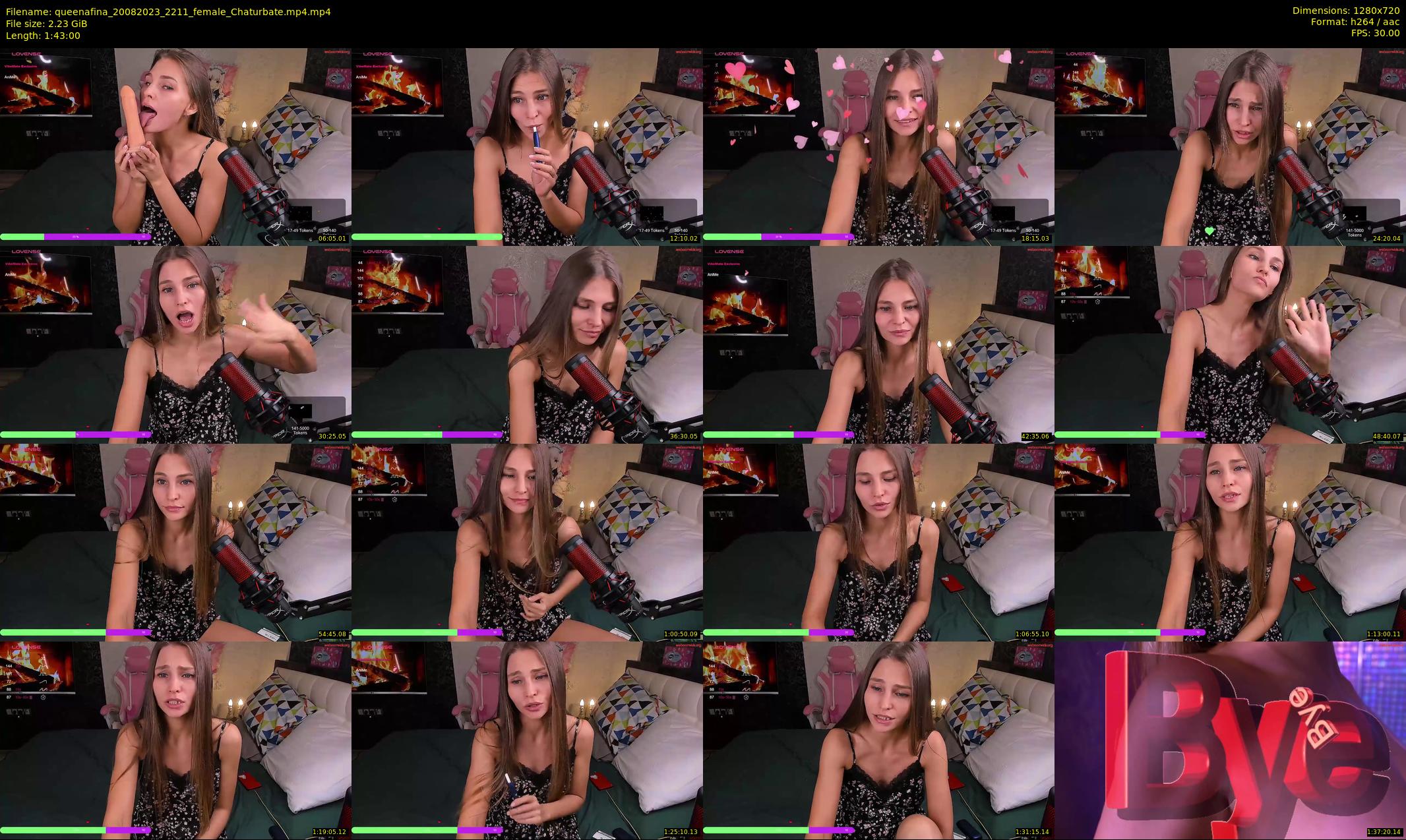 queenafina — 103 minute Chaturbate female cam show recording, 720p, Aug 20, 2023