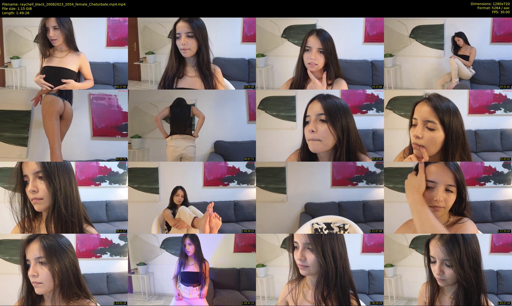 raychell_black — 110 minute Chaturbate female cam show recording, 720p, Aug 20, 2023