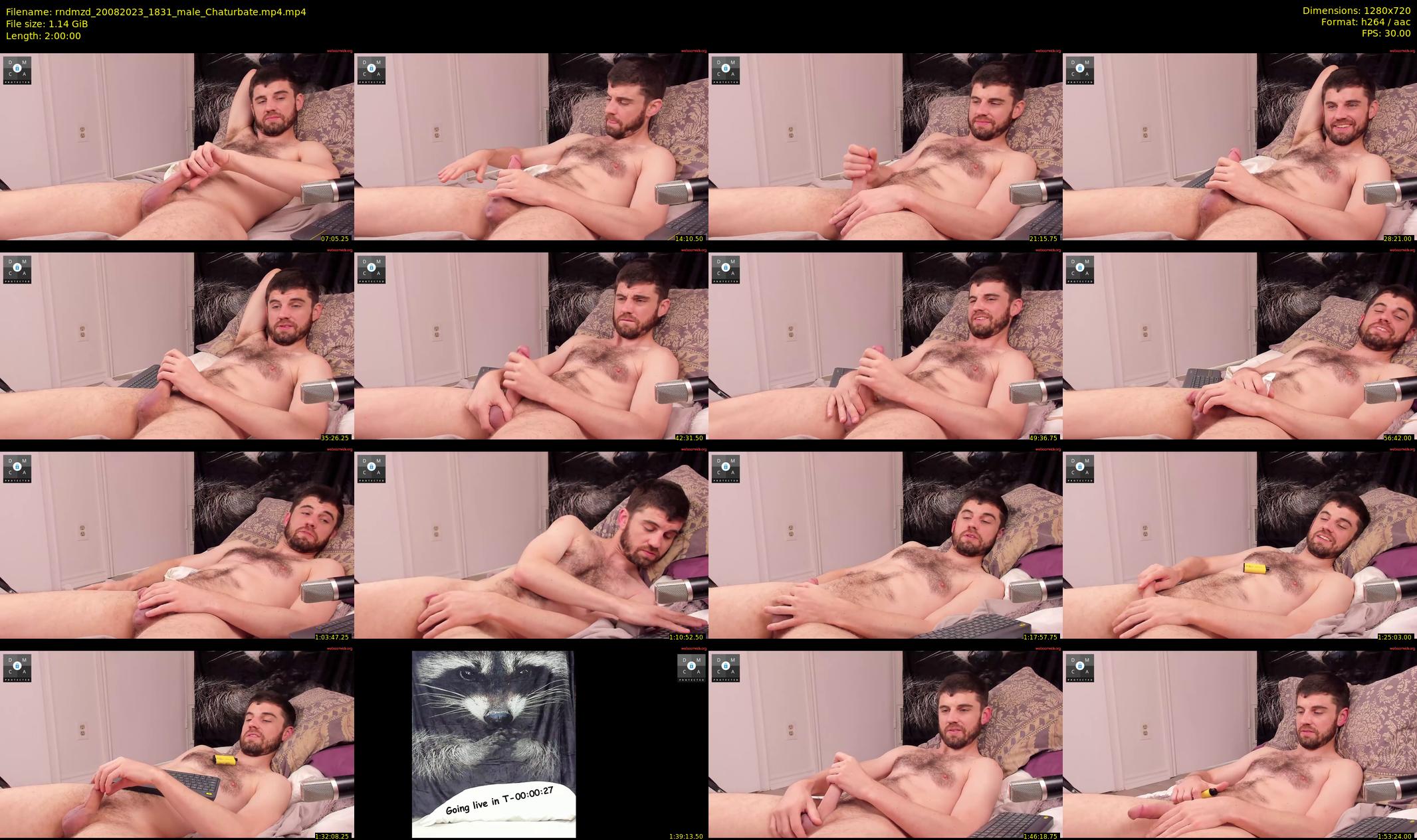 rndmzd — 120 minute Chaturbate male cam show recording, 720p, Aug 20, 2023