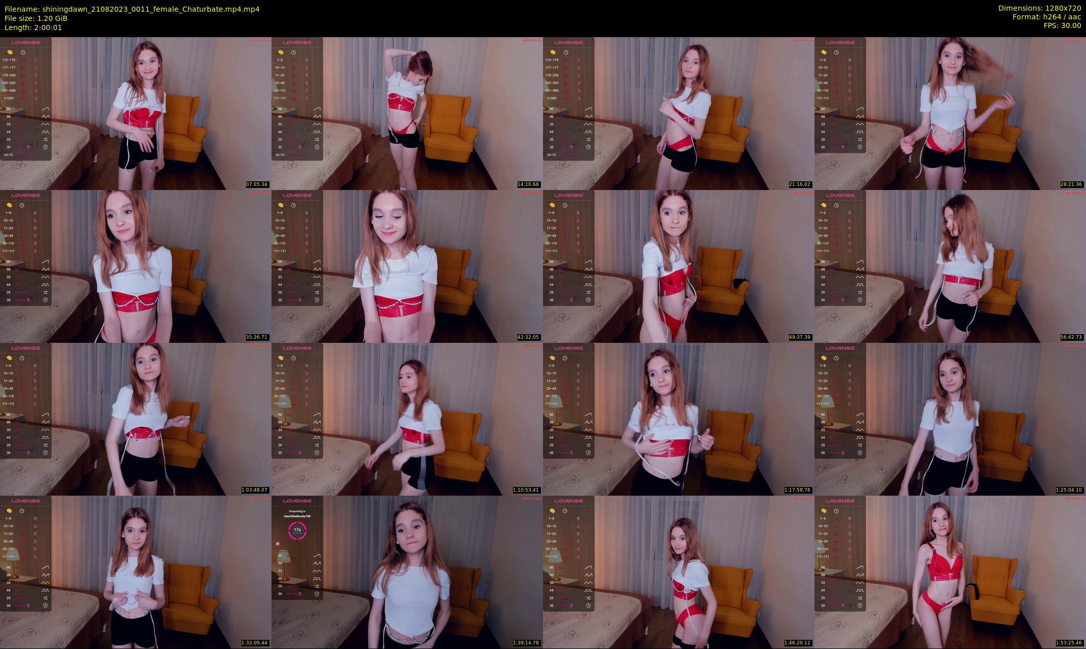 shiningdawn — 121 minute Chaturbate female cam show recording, 720p, Aug 21, 2023