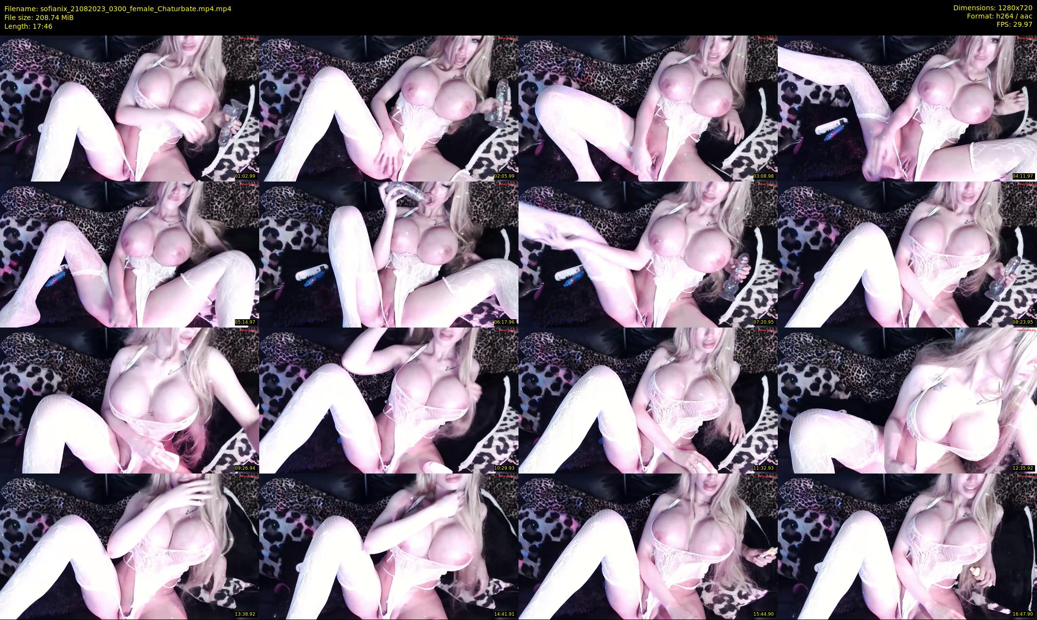 sofianix — 18 minute Chaturbate female cam show recording, 720p, Aug 21, 2023