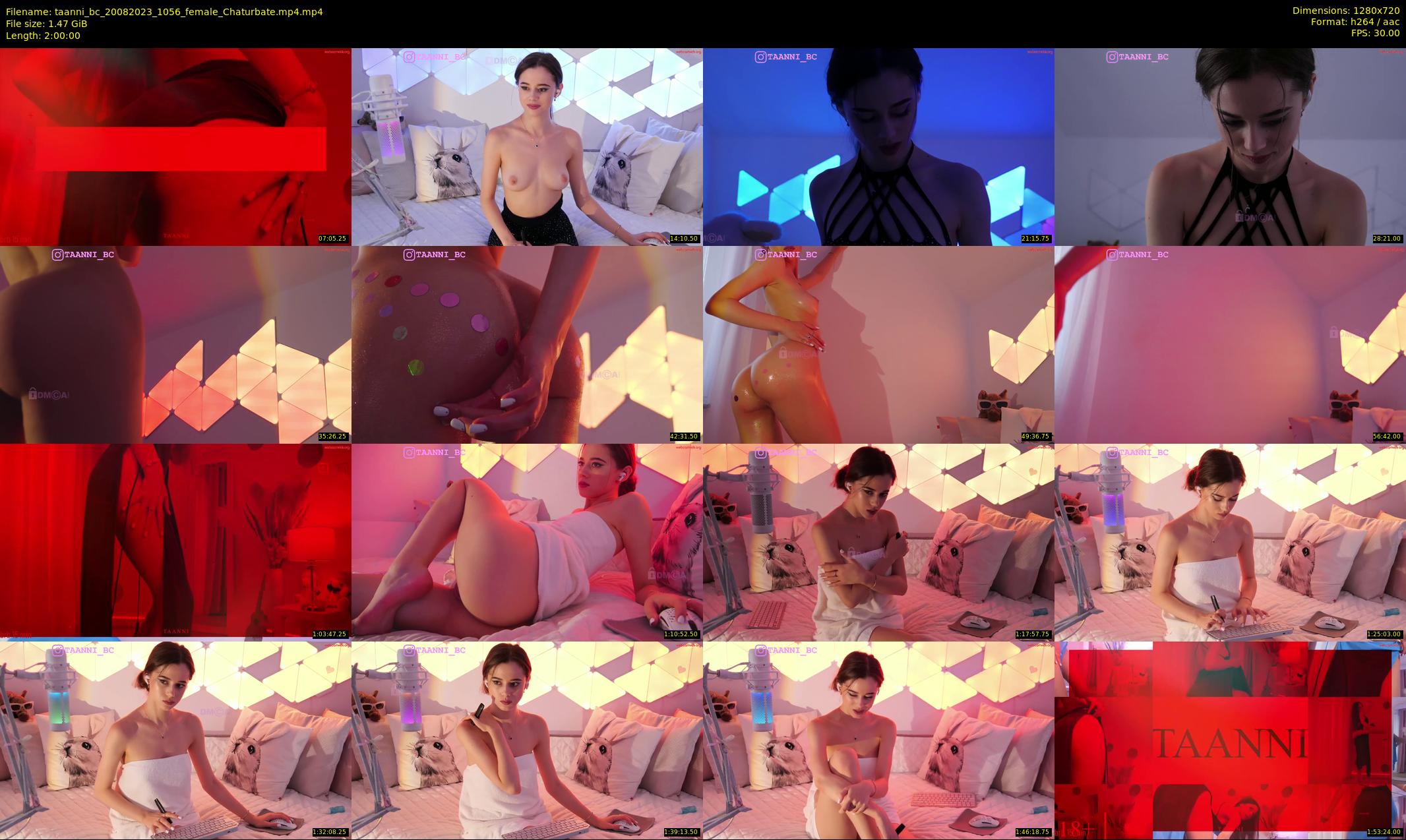 taanni_bc — 120 minute Chaturbate female cam show recording, 720p, Aug 20, 2023