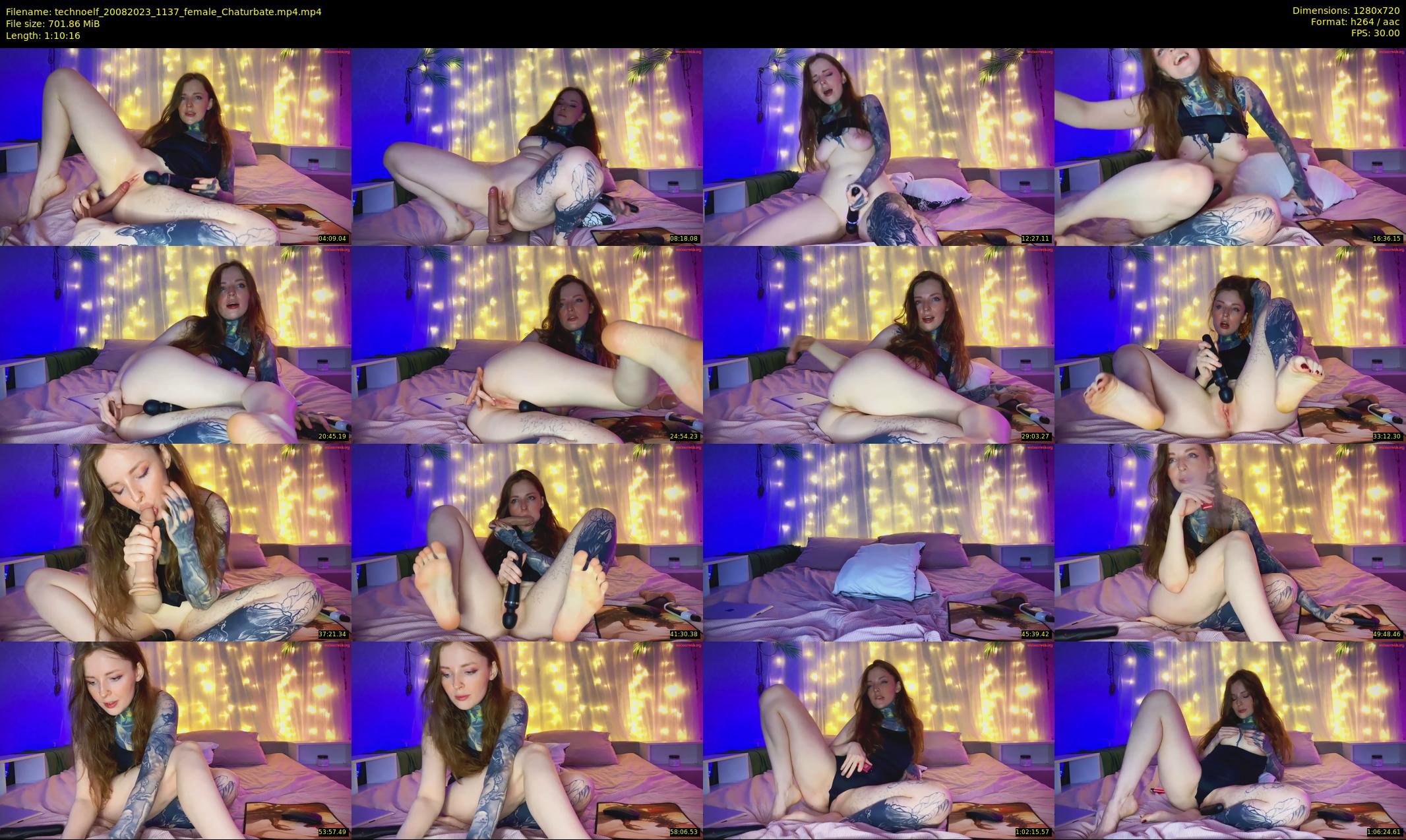 technoelf — 71 minute Chaturbate female cam show recording, 720p, Aug 20, 2023